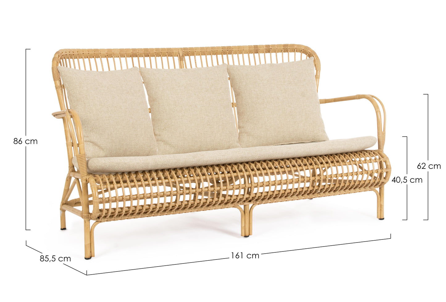 Bizzotto Florisel Lounge Sofa 3-seater