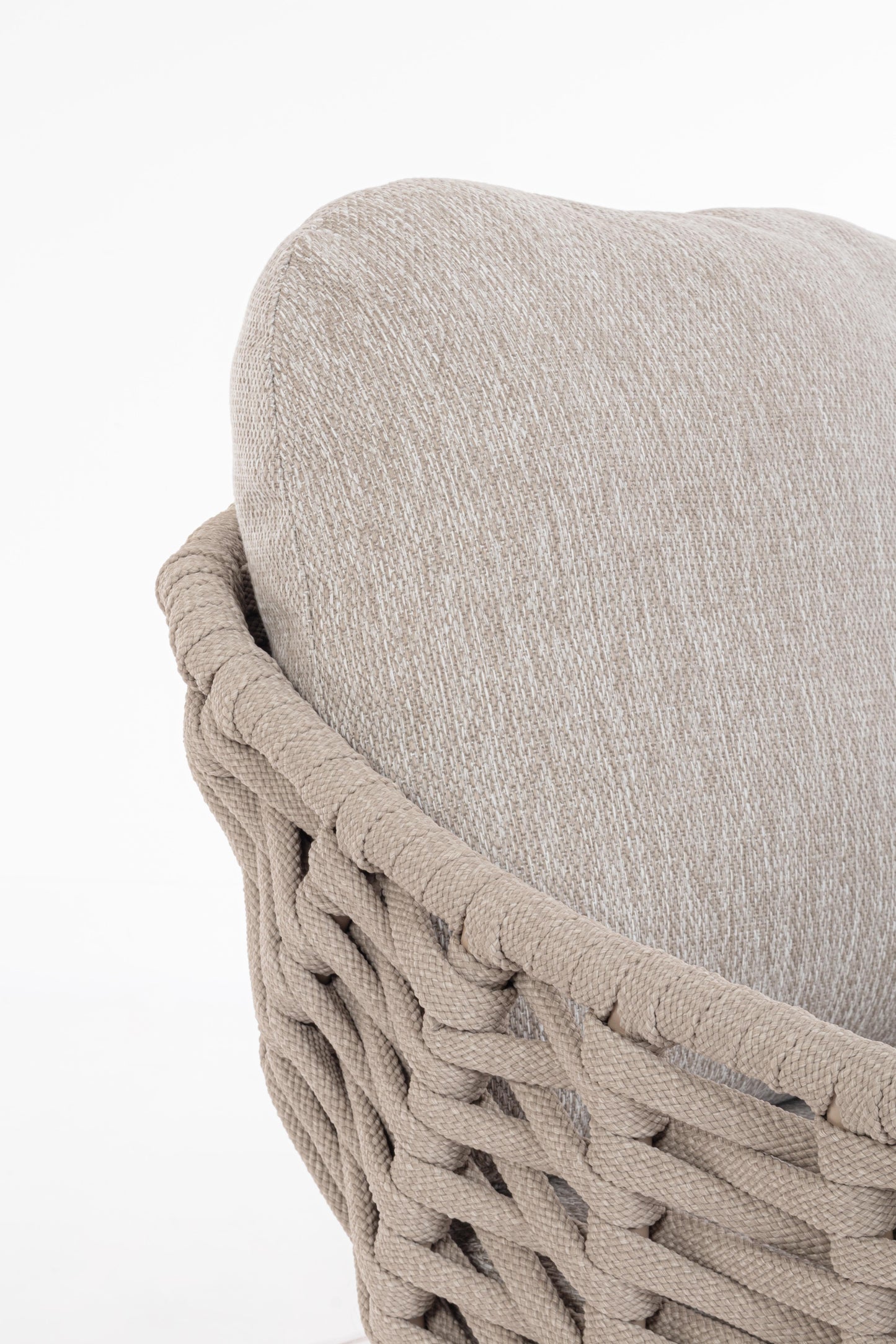 Bizzotto Tamires Beige / Teak Loungesessel
