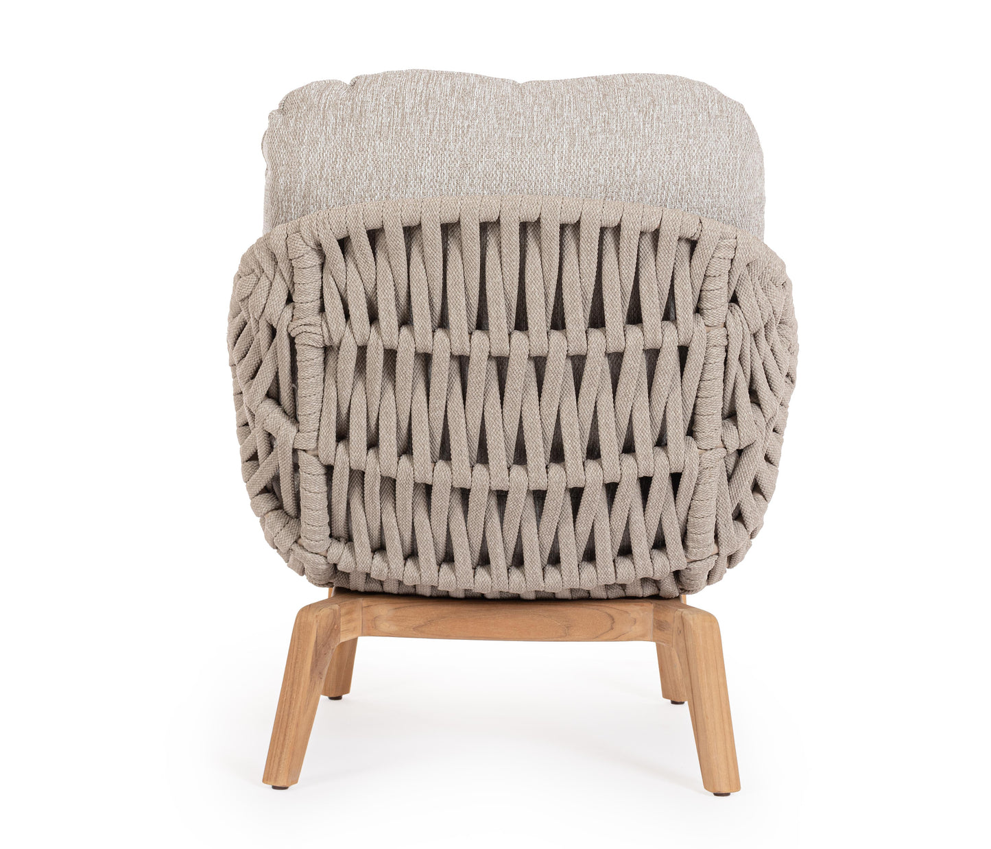 Bizzotto Tamires Beige / Teak Loungesessel