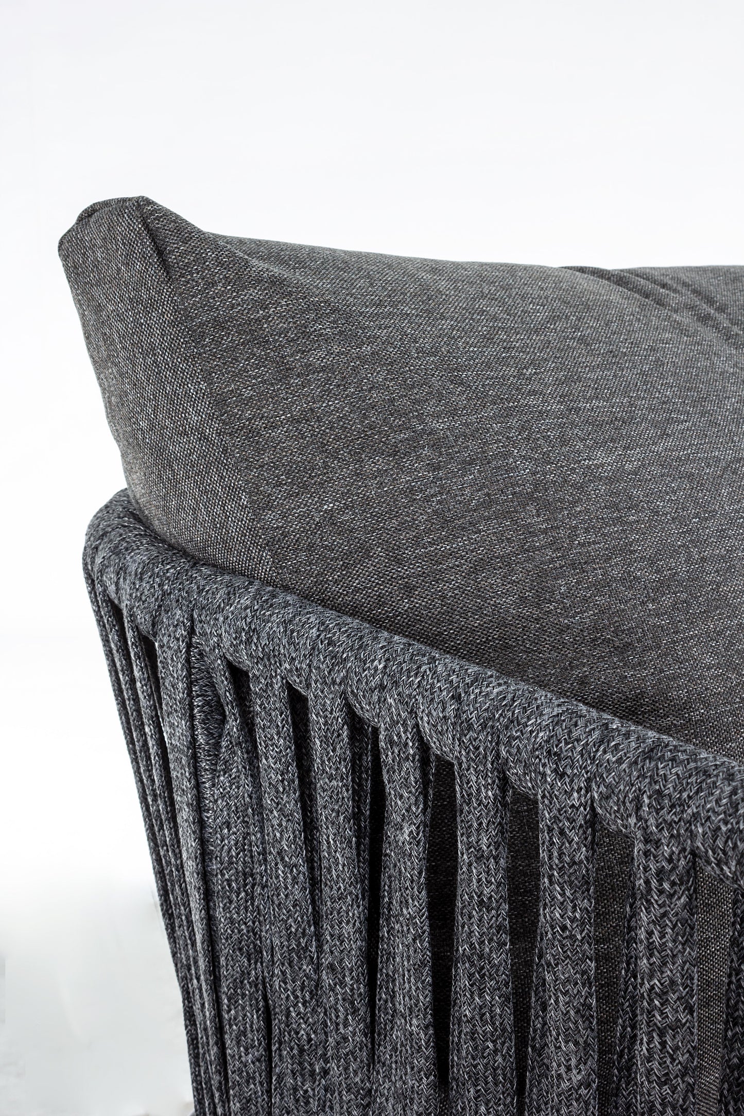 Bizzotto Florencia Anthracite Lounge Sofa 3-seater