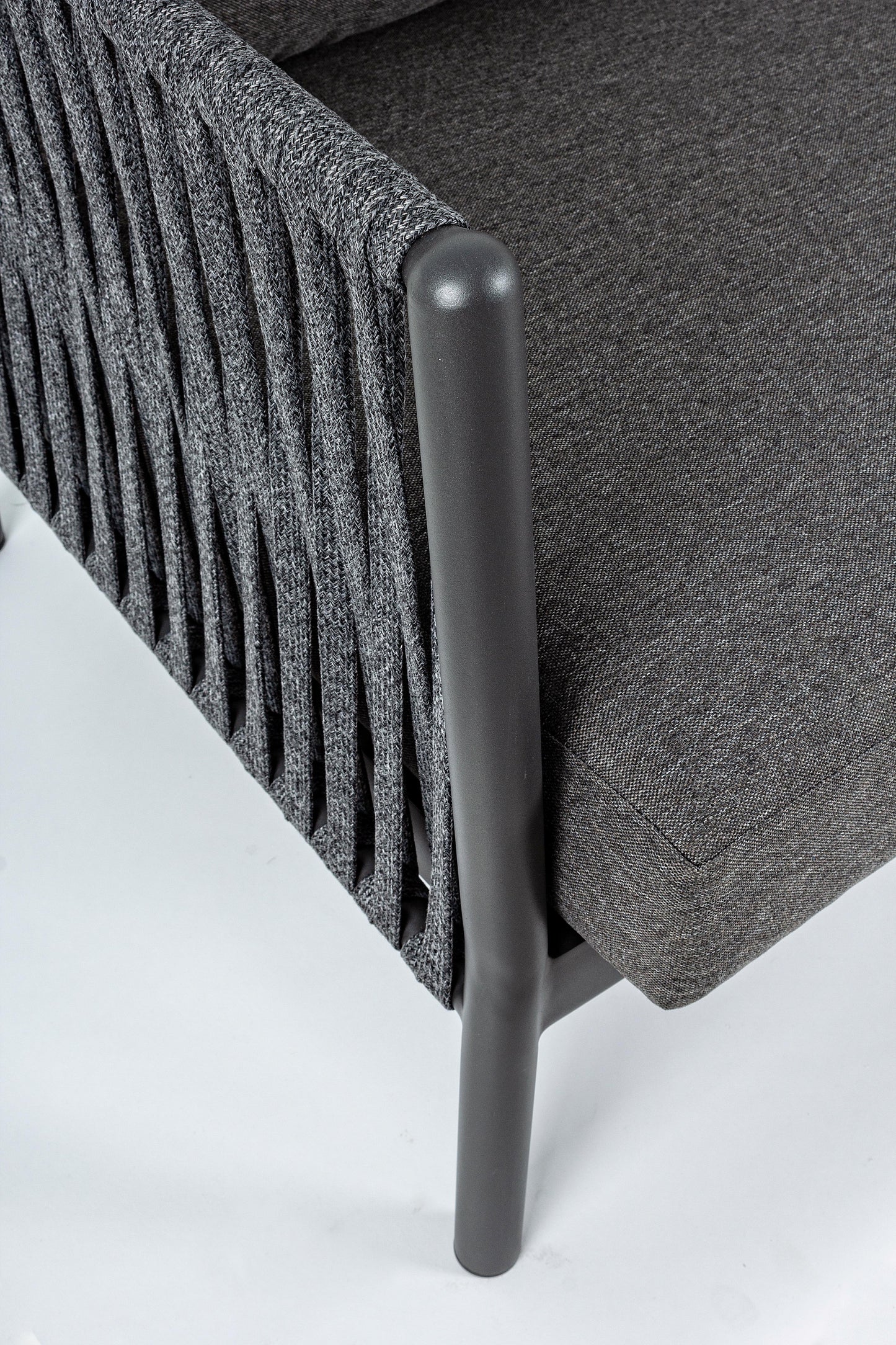 Bizzotto Florencia Anthracite Lounge Sofa 3-seater