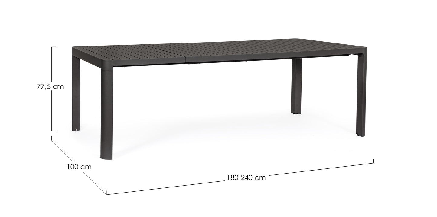 Bizzotto Kiplin Extendable Garden Table 180-240 x 100 cm