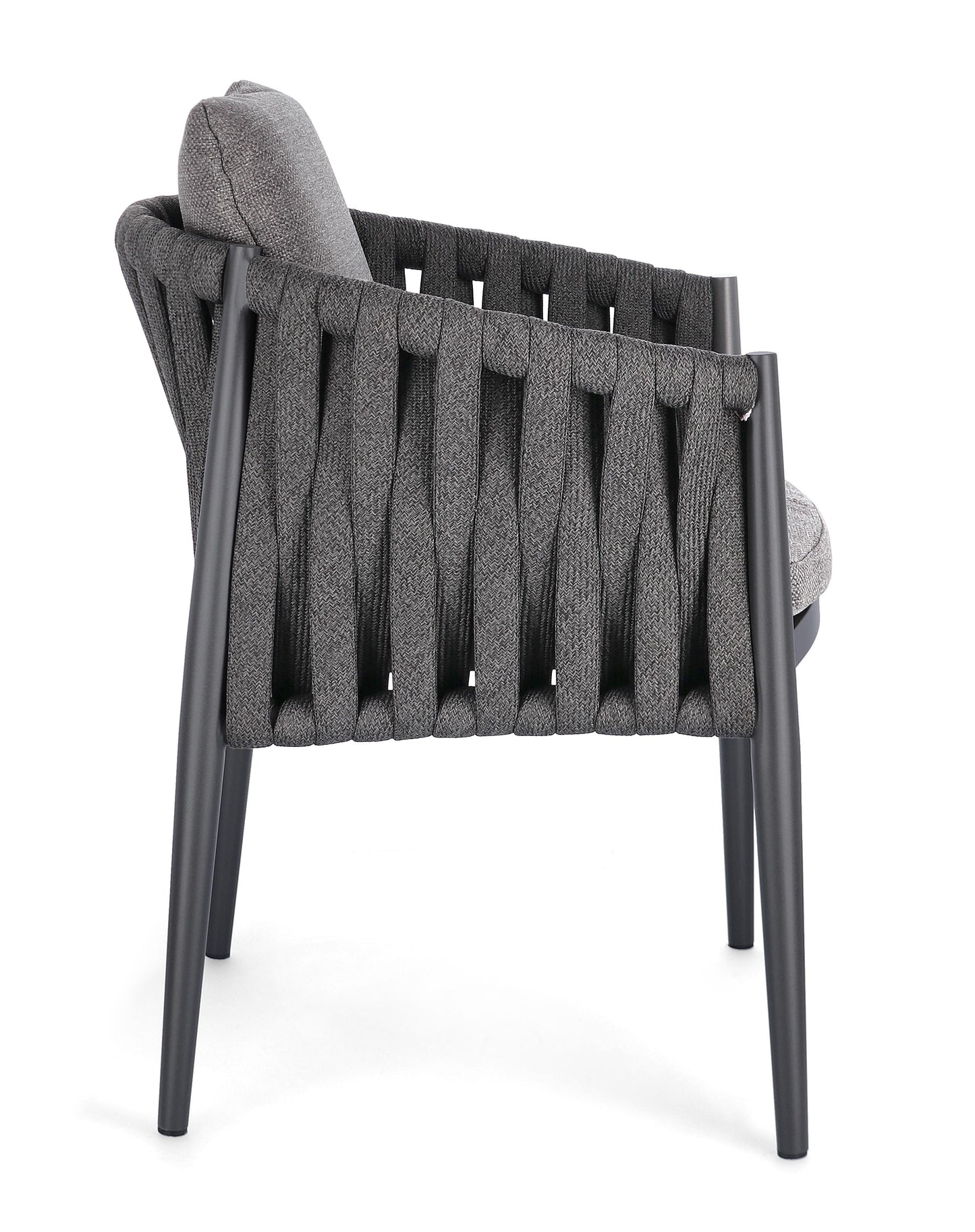 Bizzotto Jacinta Garden Chair Anthracite (incl. cushion)