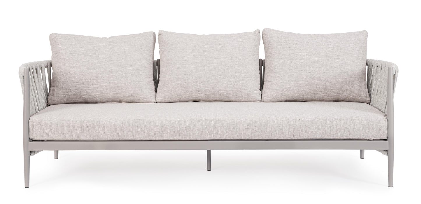 Bizzotto Jacinta Natural Lounge Sofa 3-seater
