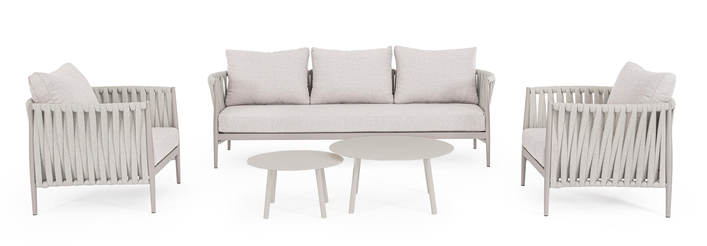 Bizzotto Jacinta Natural Lounge Sofa 3-seater