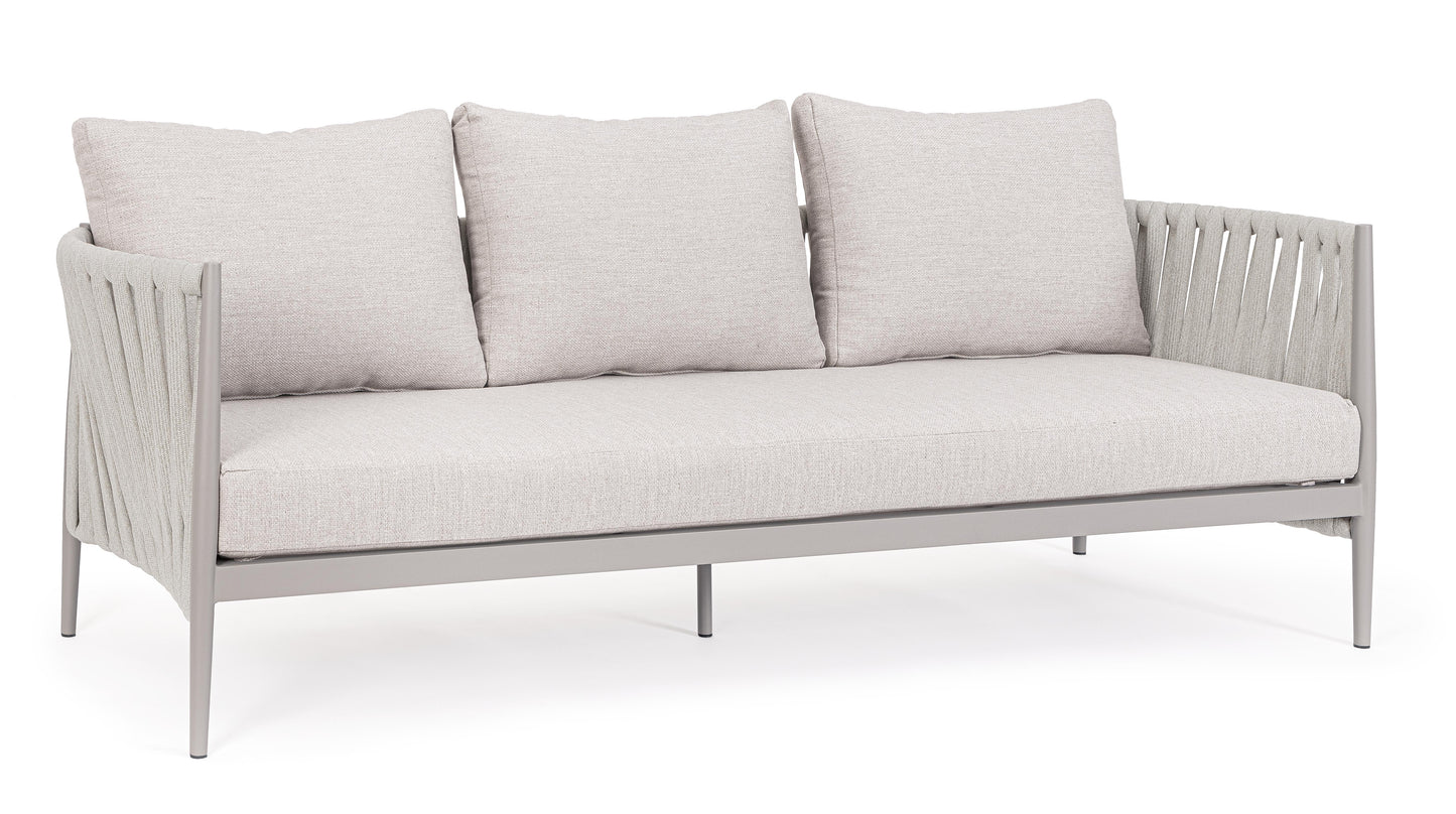 Bizzotto Jacinta Natural Lounge Sofa 3-seater