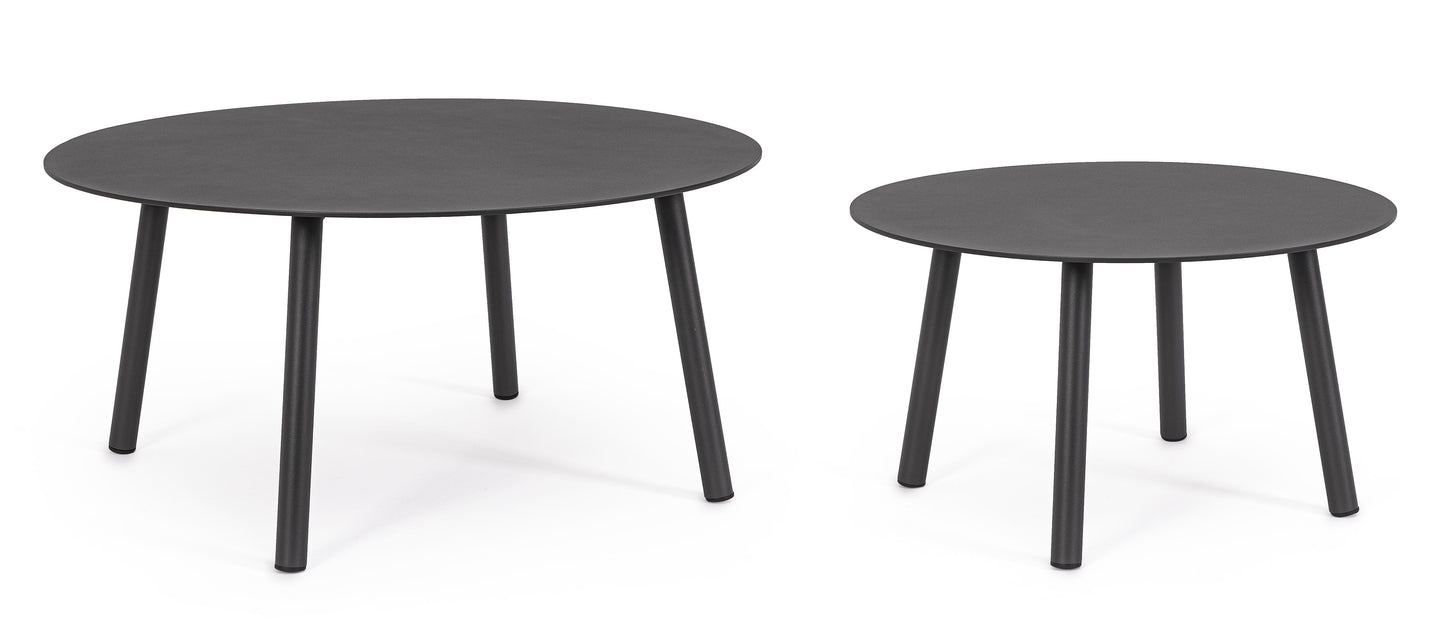 Bizzotto Aminta Anthrazit Couchtisch (2er-Set)