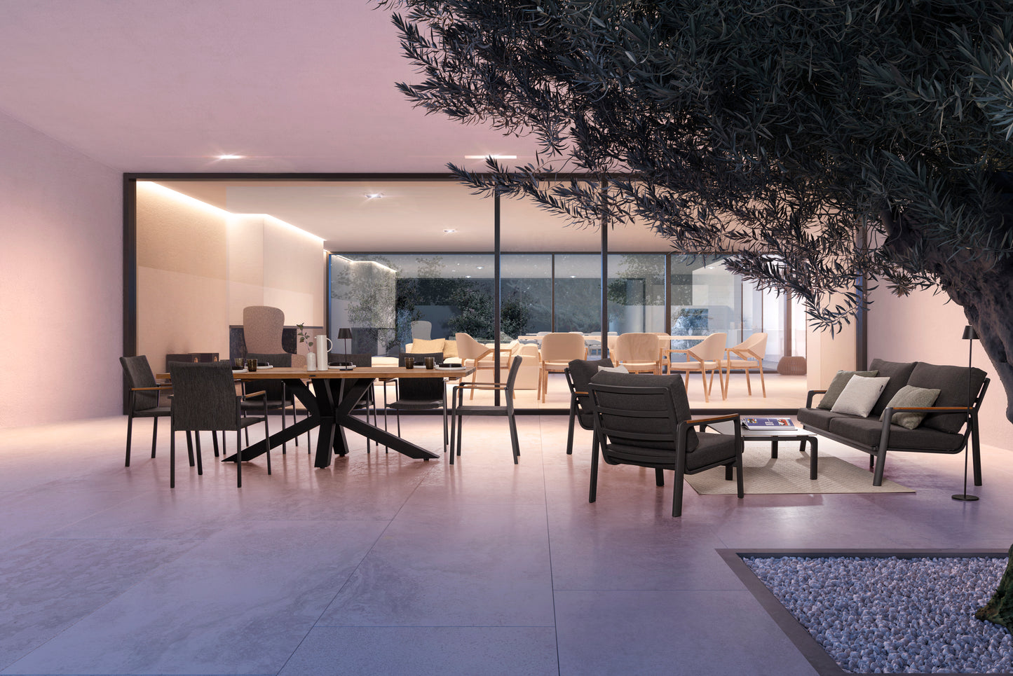 Bizzotto Ramsey Black Garden table 240 x 100 cm