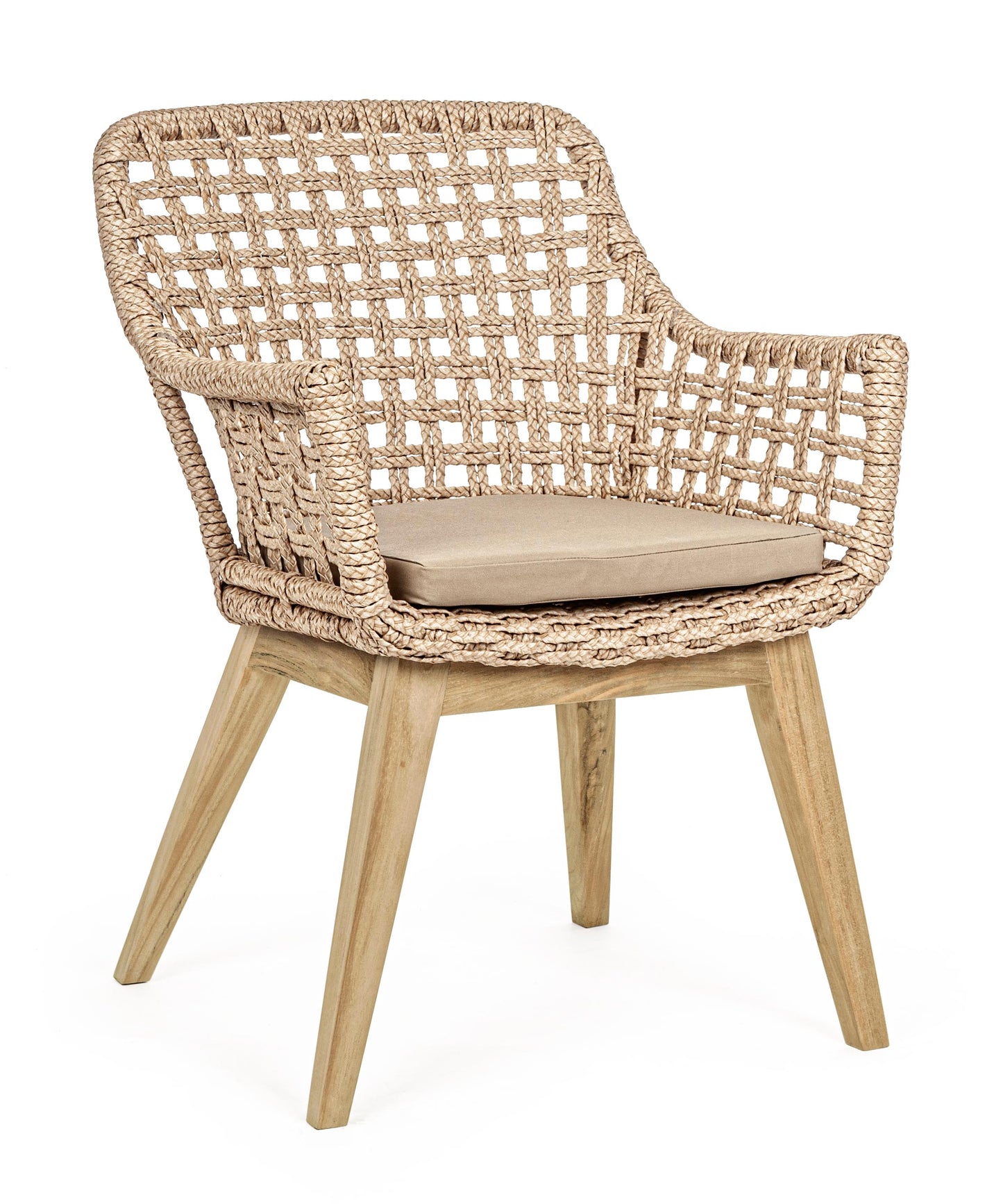 Bizzotto Madison Gartenstuhl Beige (inkl. Kissen)