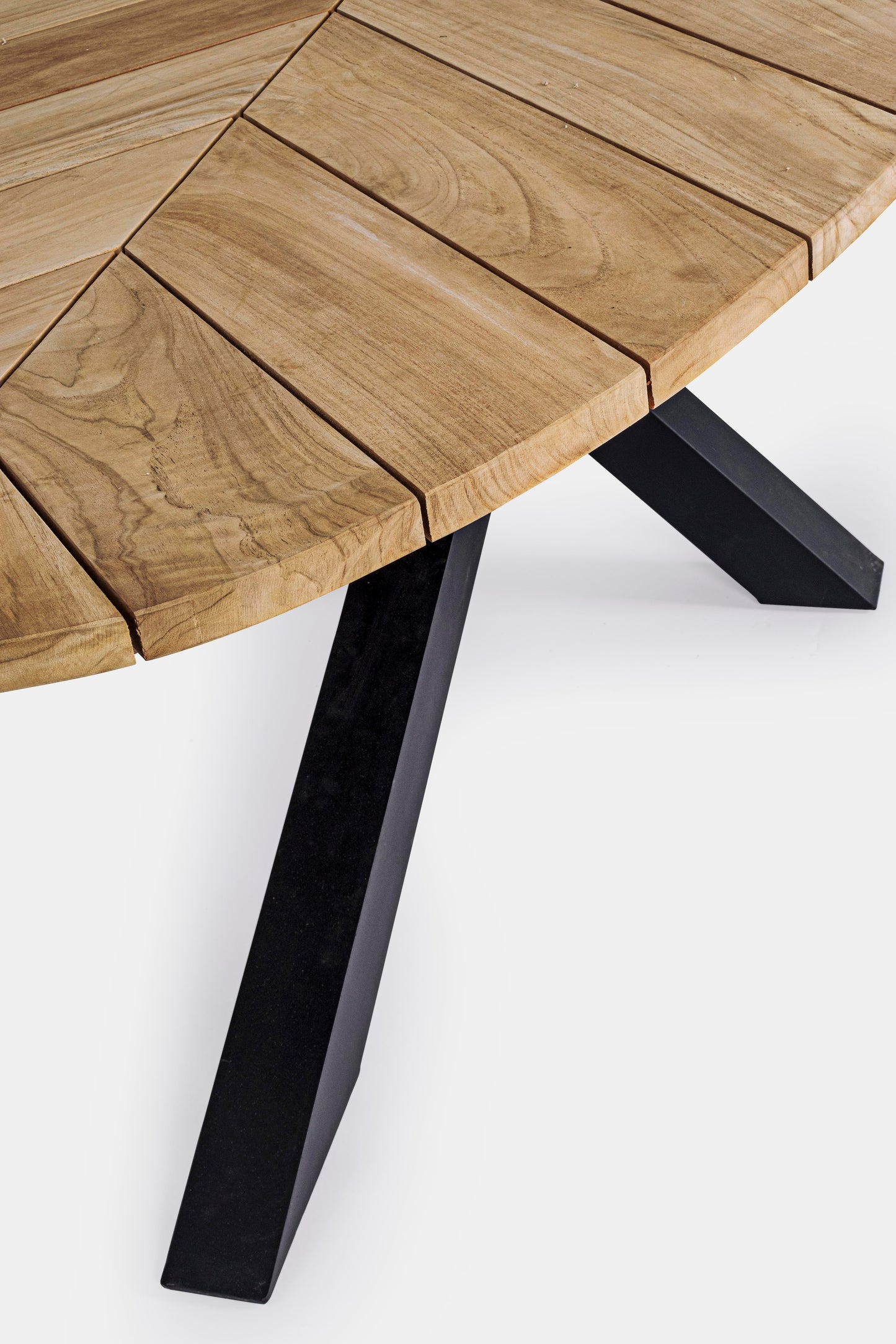 Bizzotto Palmdale Carbon Oval Garden Table 240 x 110 cm