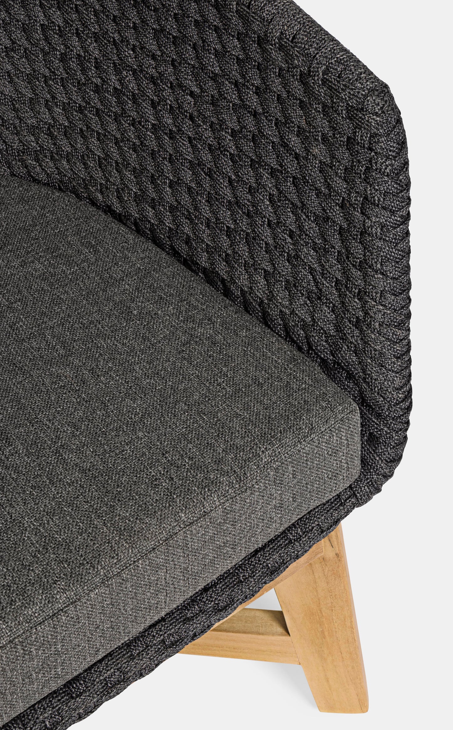 Bizzotto Coachella Anthrazit / Teak Loungesessel