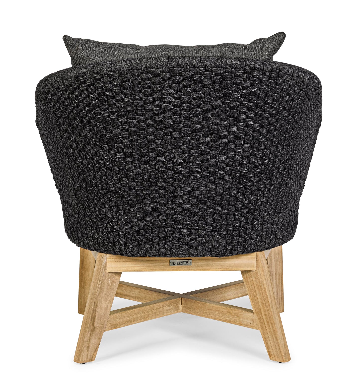 Bizzotto Coachella Anthrazit / Teak Loungesessel