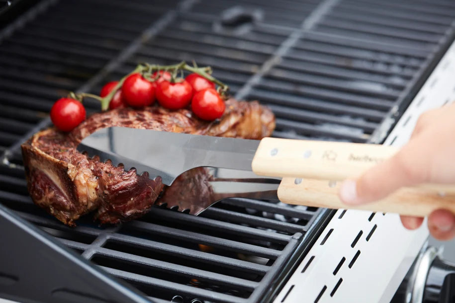Barbecook Luxe Tang RVS/Hout 40cm