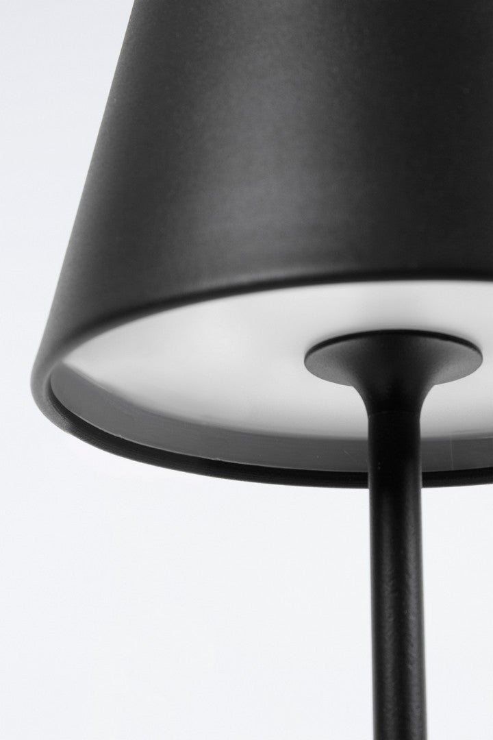 Bizzotto Etna Tischlampe Led Schwarz 38 cm (wiederaufladbar)