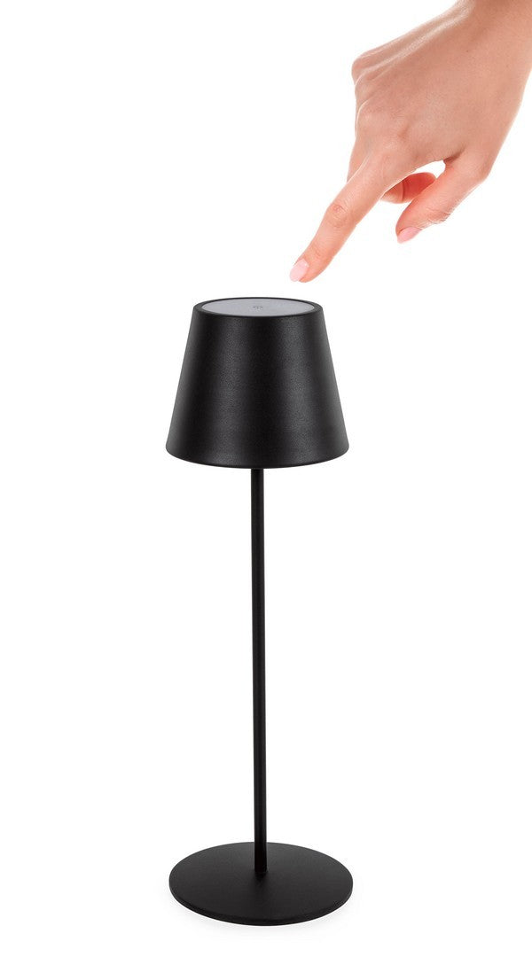 Bizzotto Etna Tischlampe Led Schwarz 38 cm (wiederaufladbar)