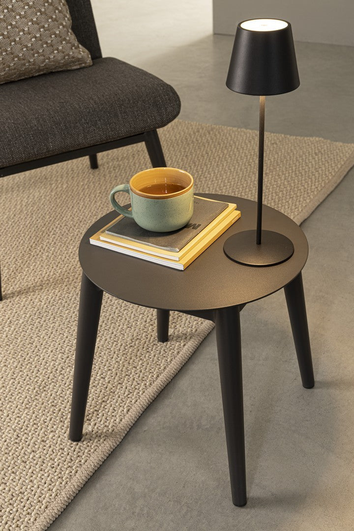 Bizzotto Etna Tischlampe Led Schwarz 38 cm (wiederaufladbar)