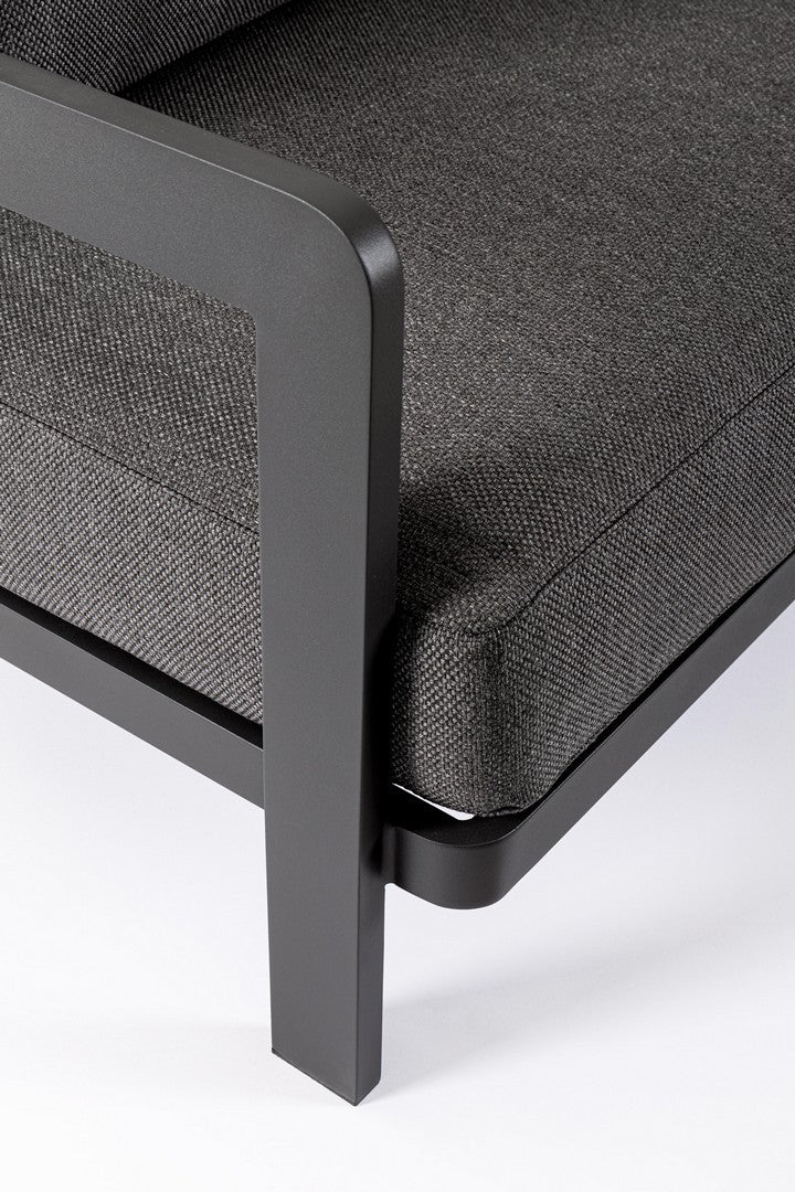 Bizzotto Loungeset Presley 'Anthrazit' 4-teilig