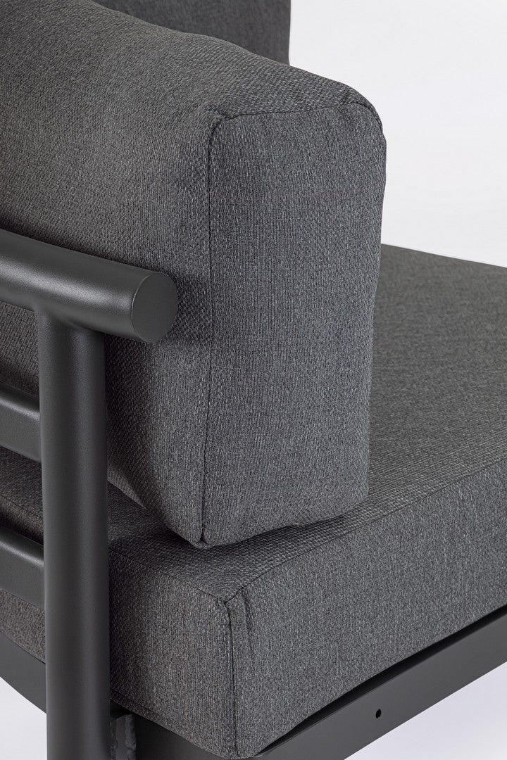 Bizzotto Lounge set Hercules 'Anthracite' (corner sofa)