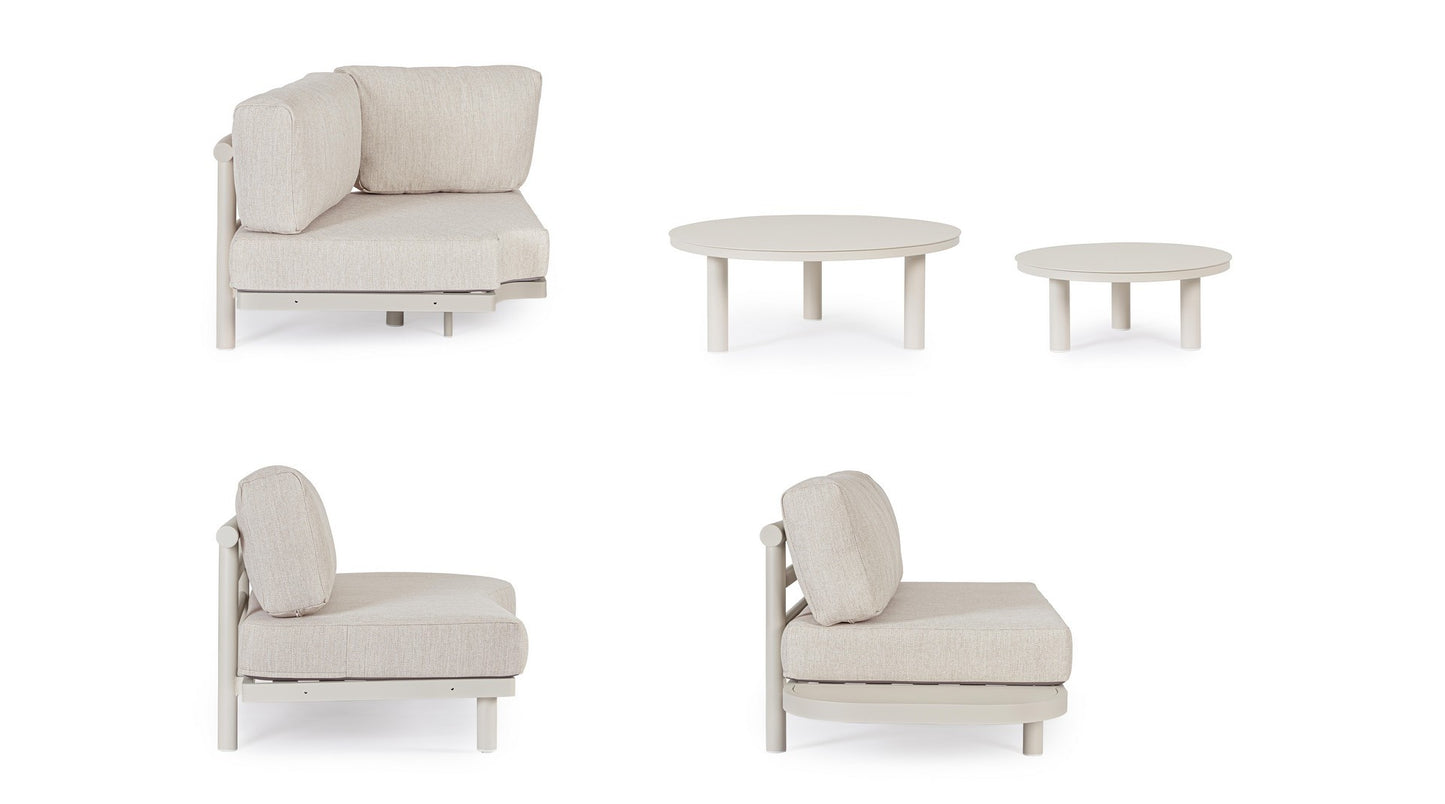 Bizzotto Lounge set Hercules 'Sand' (corner sofa)