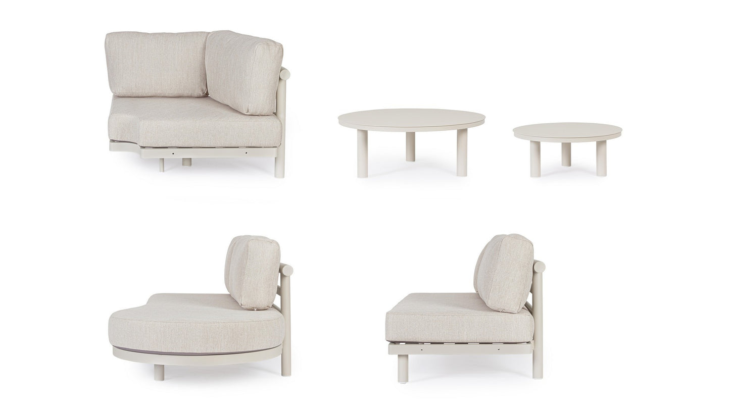 Bizzotto Lounge set Hercules 'Sand' (corner sofa)