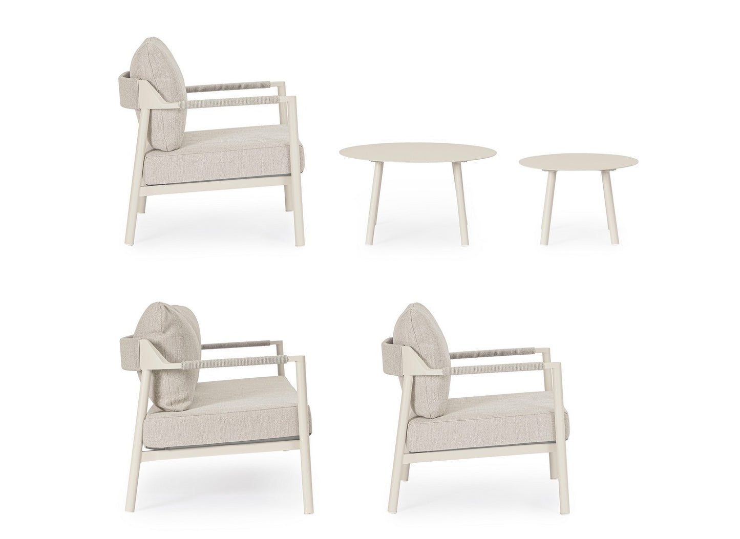 Bizzotto Loungeset Ropery Morny 5-teilig