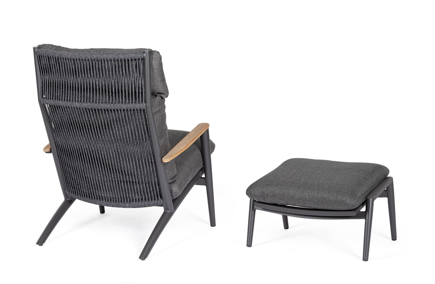 Bizzotto Ibisco Loungestoel Antraciet