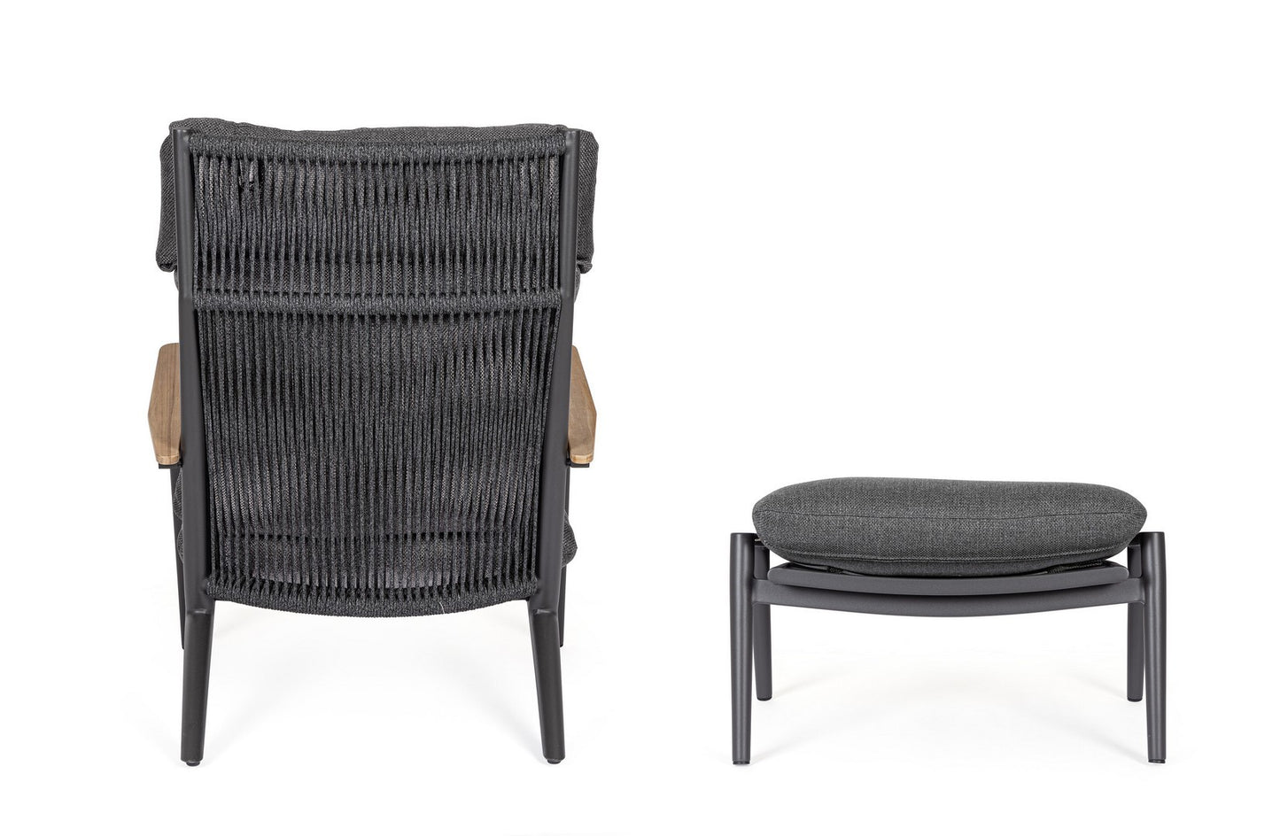 Bizzotto Ibisco Loungestoel Antraciet