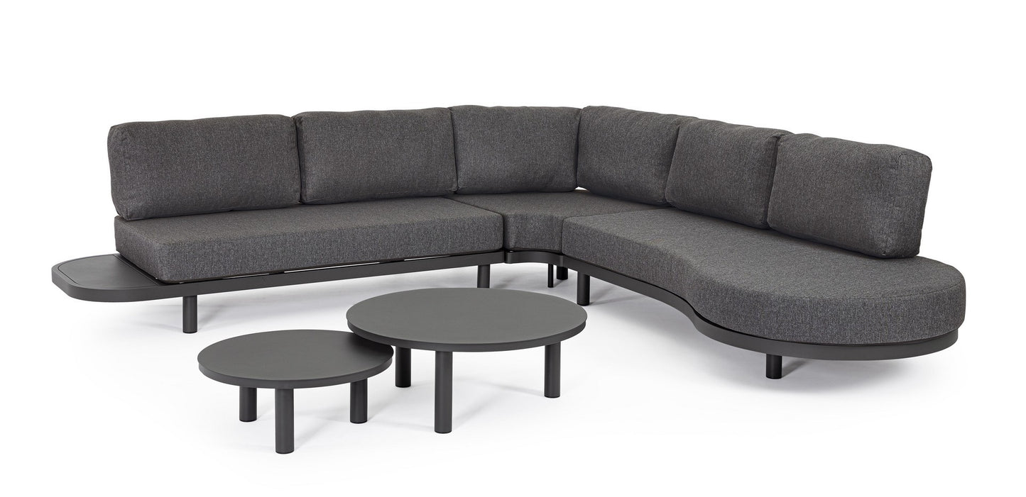 Bizzotto Lounge set Hercules 'Anthracite' (corner sofa)