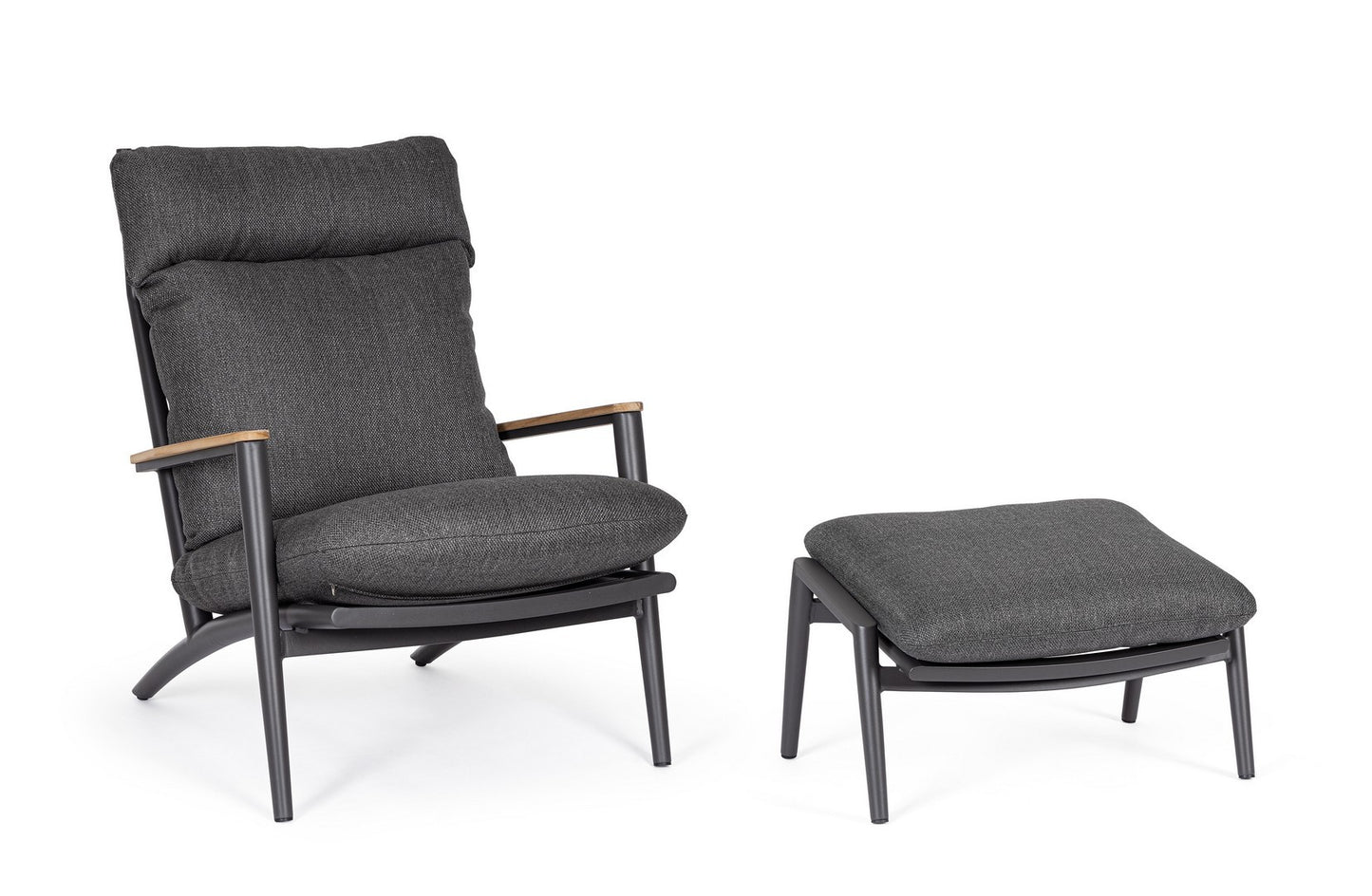 Bizzotto Ibisco Loungestoel Antraciet