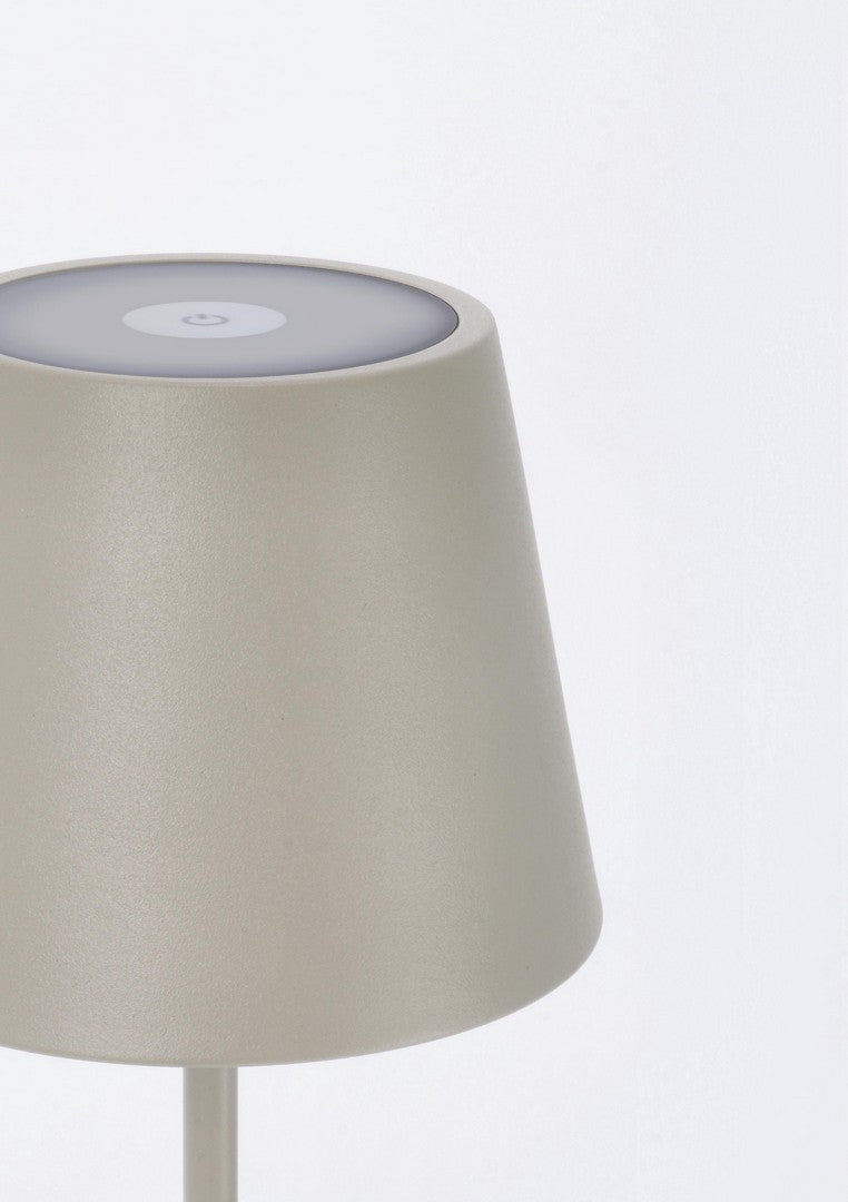 Bizzotto Etna Tafellamp Led Taupe 38 cm (oplaadbaar)