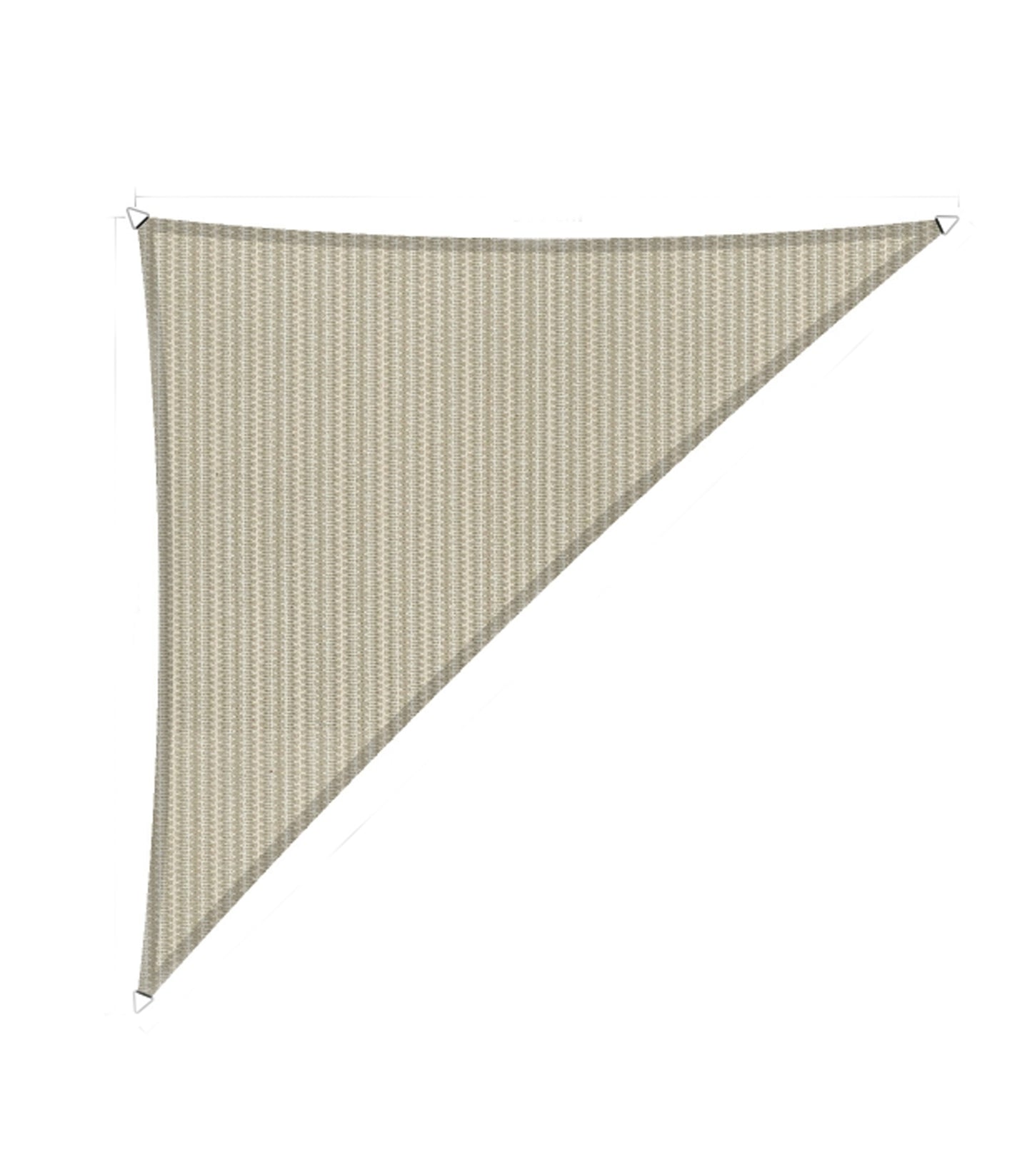 Shadow Comfort Shade Cloth Triangle 5 x 5 x 7.1 meters Sahara Sand