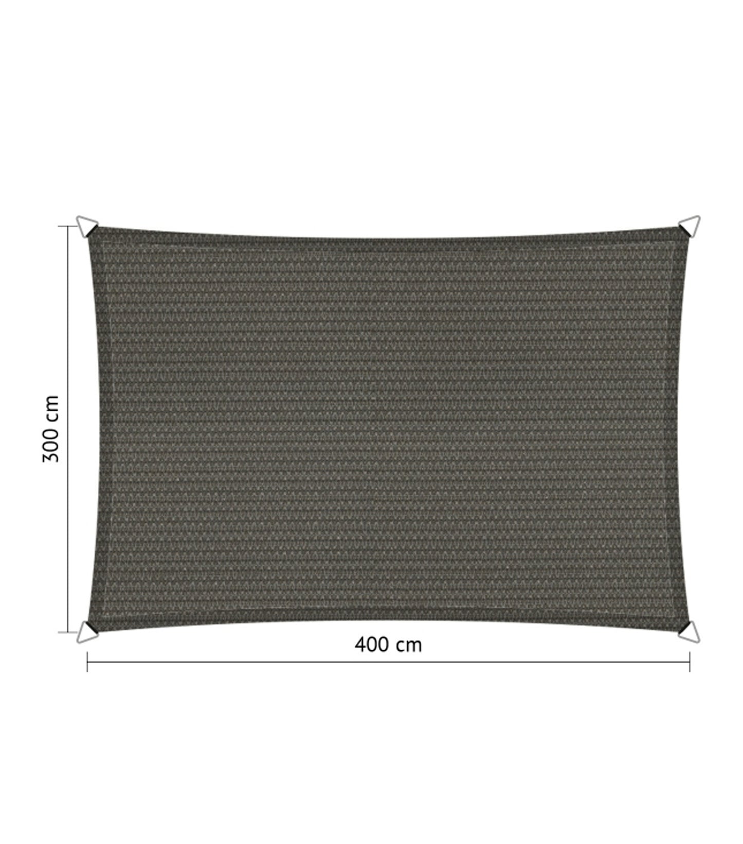 Shadow Comfort Schattentuch Rechteckig 3 x 4 Meter Cool Grey