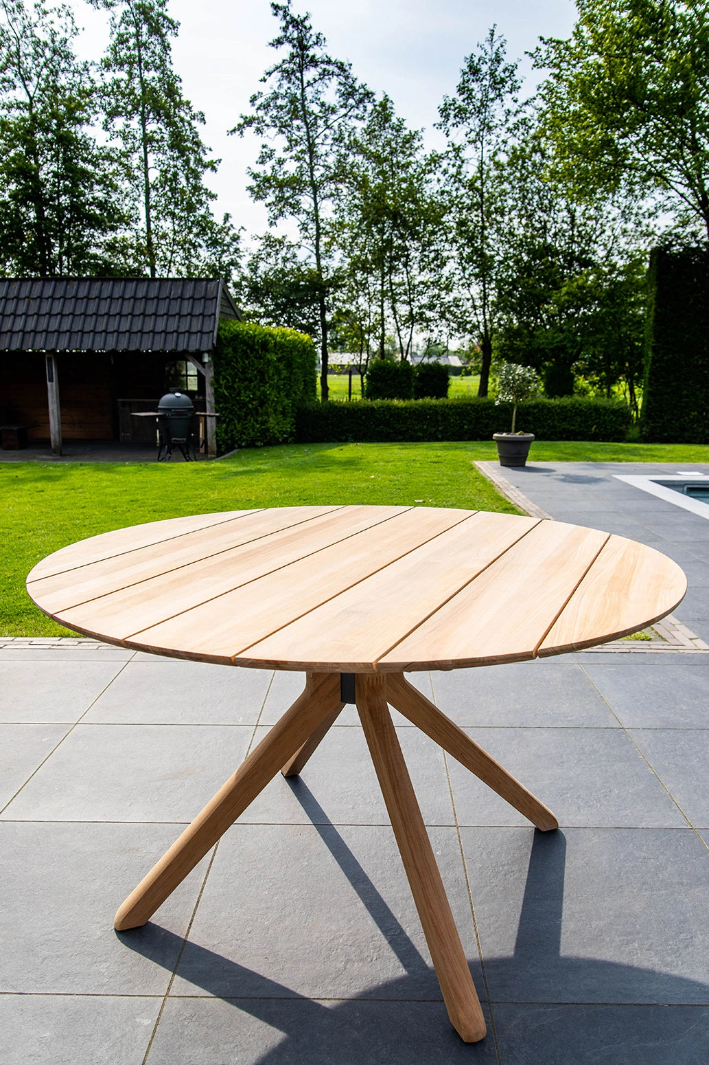 Traditional Teak Carmen Teak Garden Table Ø 132 cm