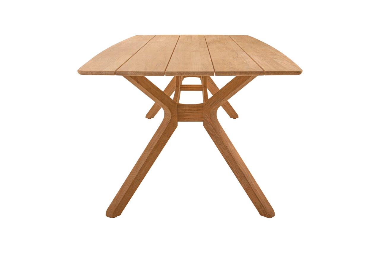 Traditional Teak Carmen Teak Garden Table 220 x 102 cm