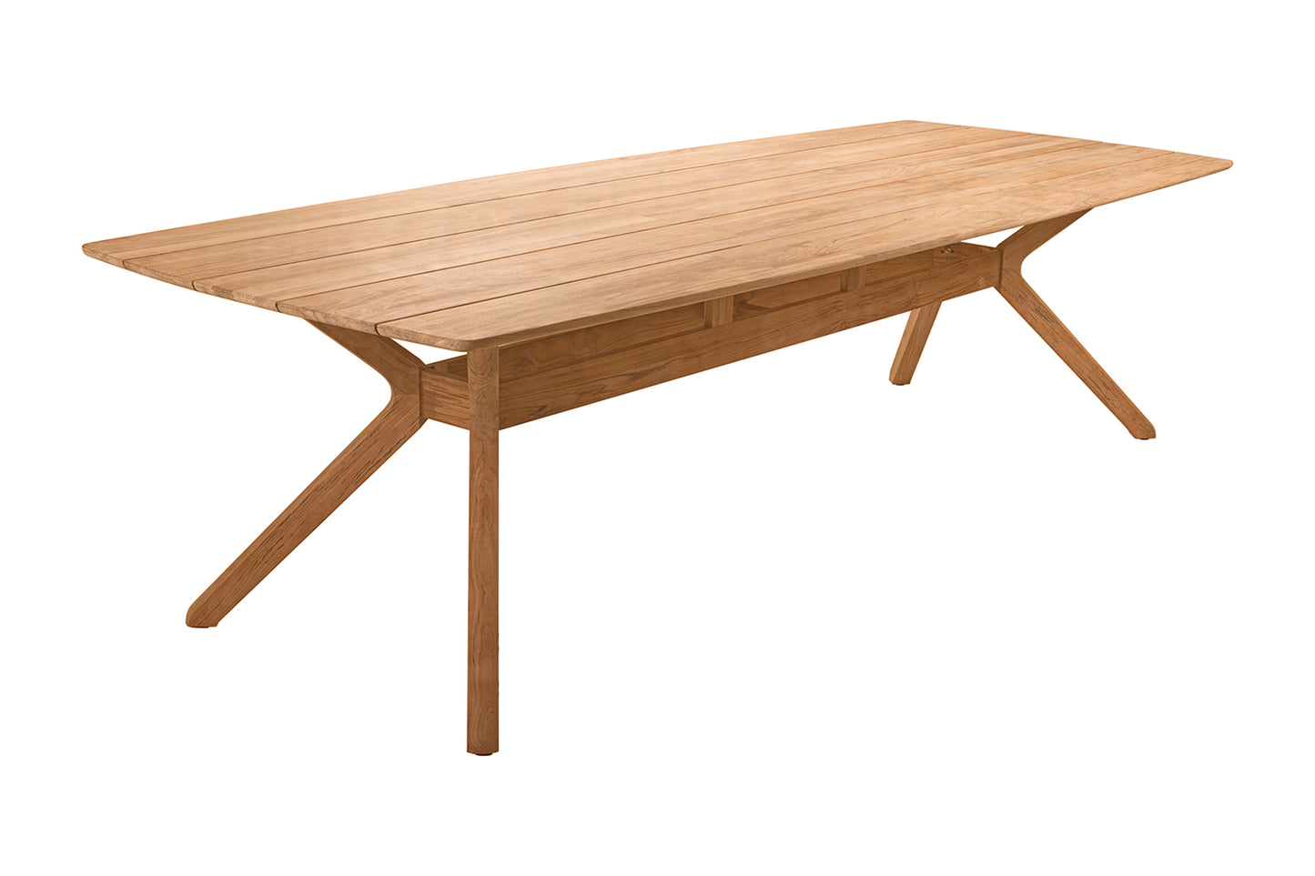 Traditional Teak Carmen Teak Garden Table 220 x 102 cm