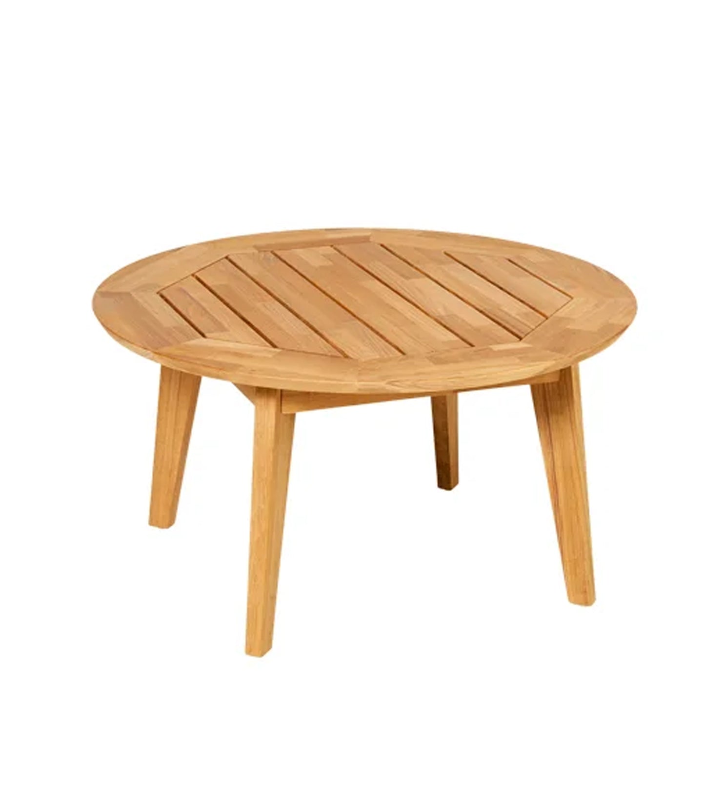 Traditioneller Teak-Mosaik-Beistelltisch Diana Ø 80 cm