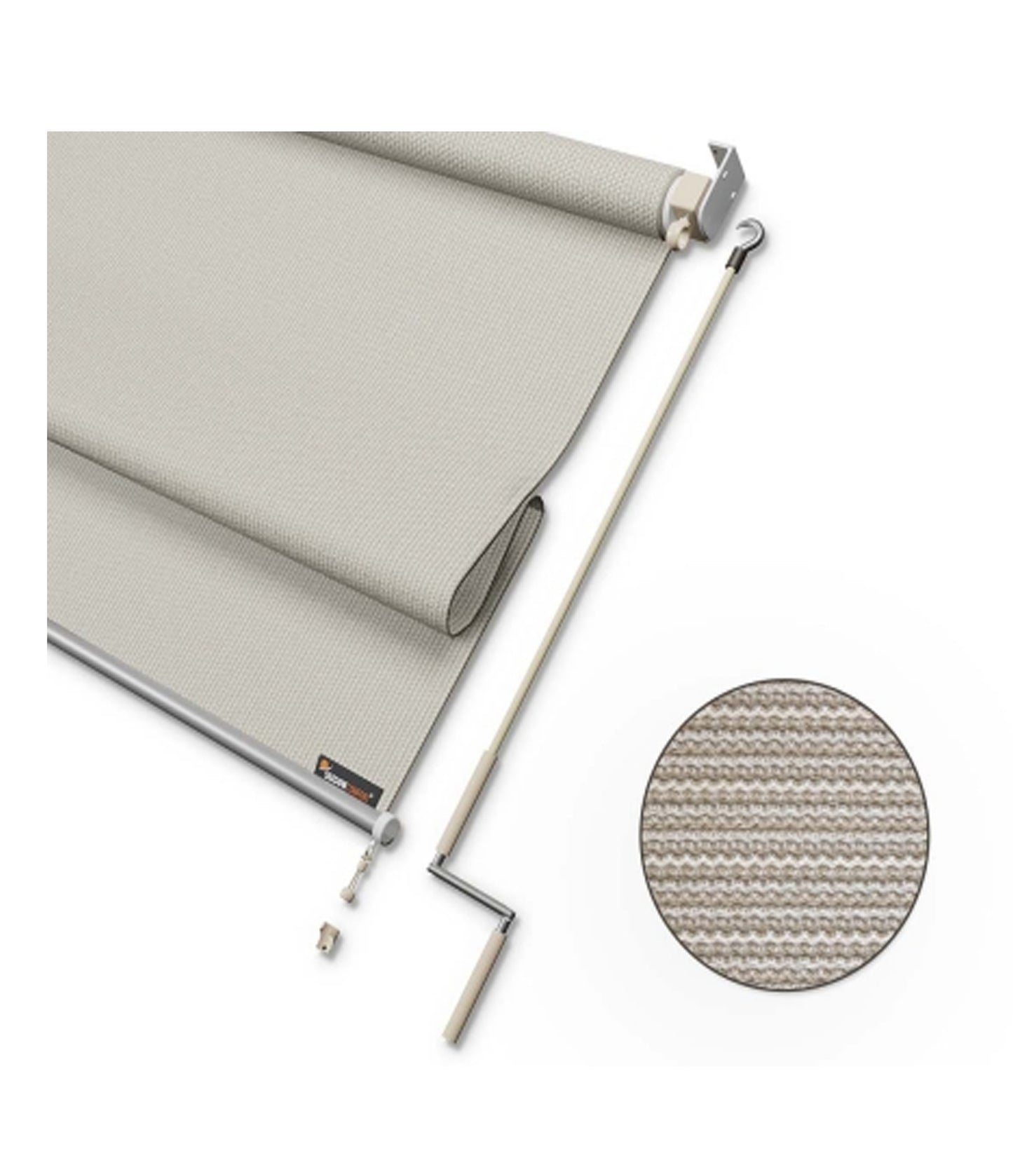 Shadow Comfort Roller Blind Outdoor 2.48 x 2.40 meters Sahara Sand