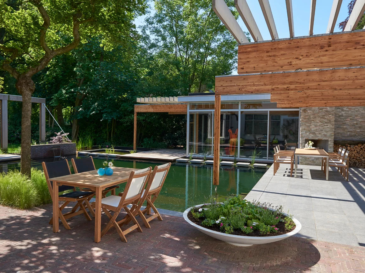 Traditional Teak Taupe Gartenstuhl „Kate“