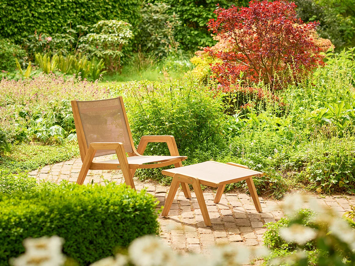 Traditional Teak Loungesessel „Kate Lazy“ aus Teakholz