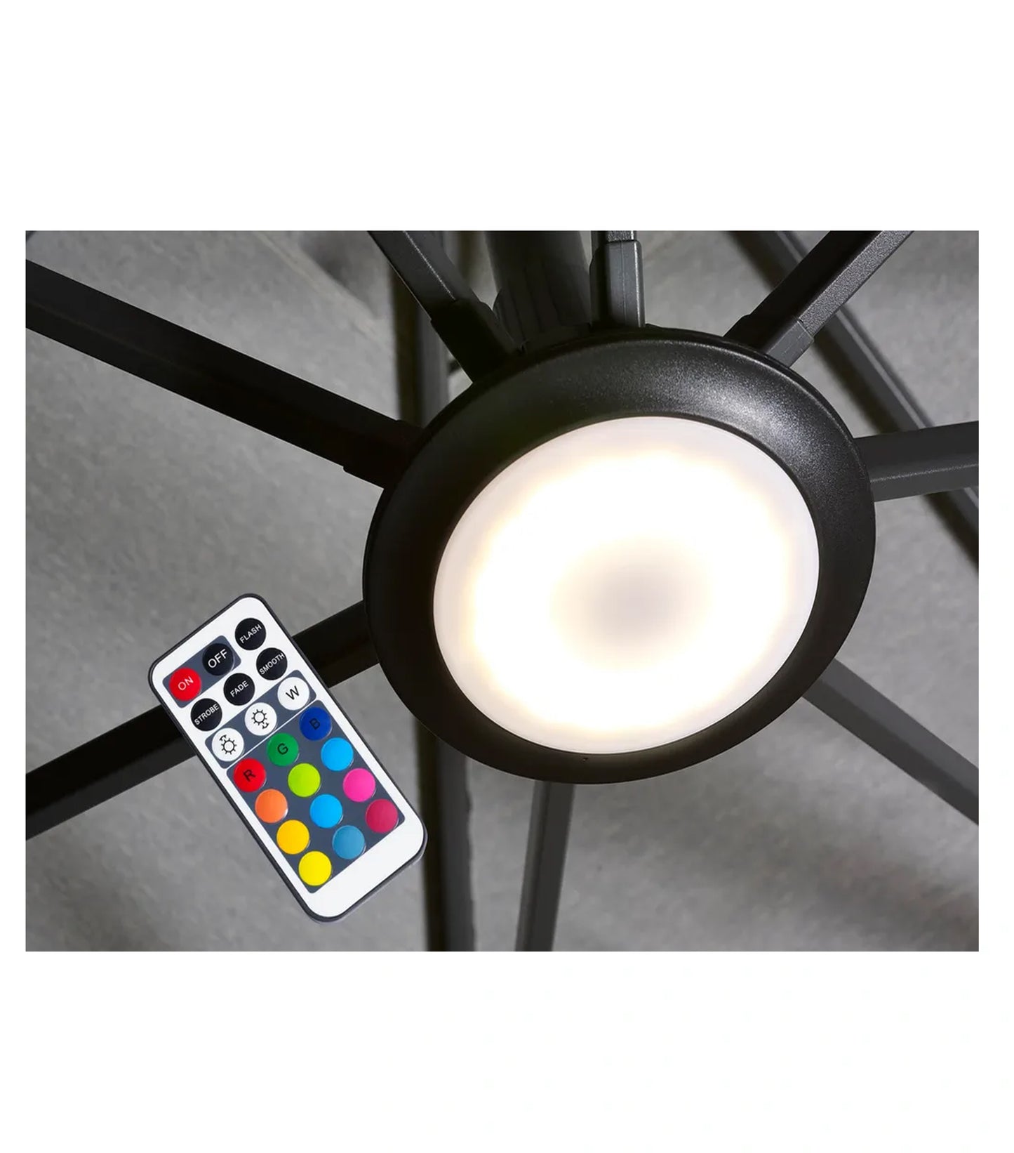 Platinum LED Sonnenschirmbeleuchtung Multicolor