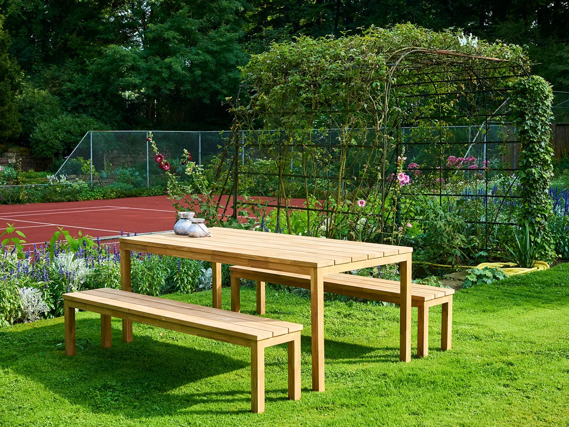 Traditional Teak Moritz mosaic tuinbank / sportbank 167 cm