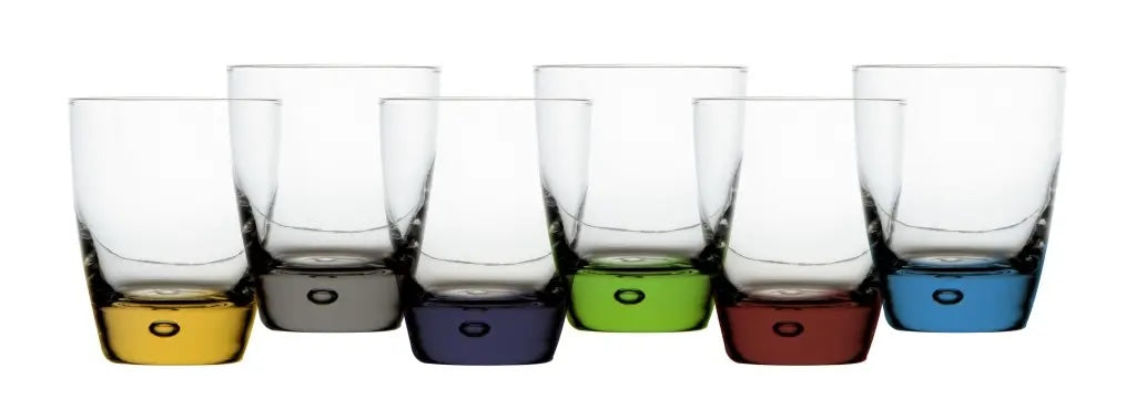 Party Colour Water Glass Ecozen - 6pcs