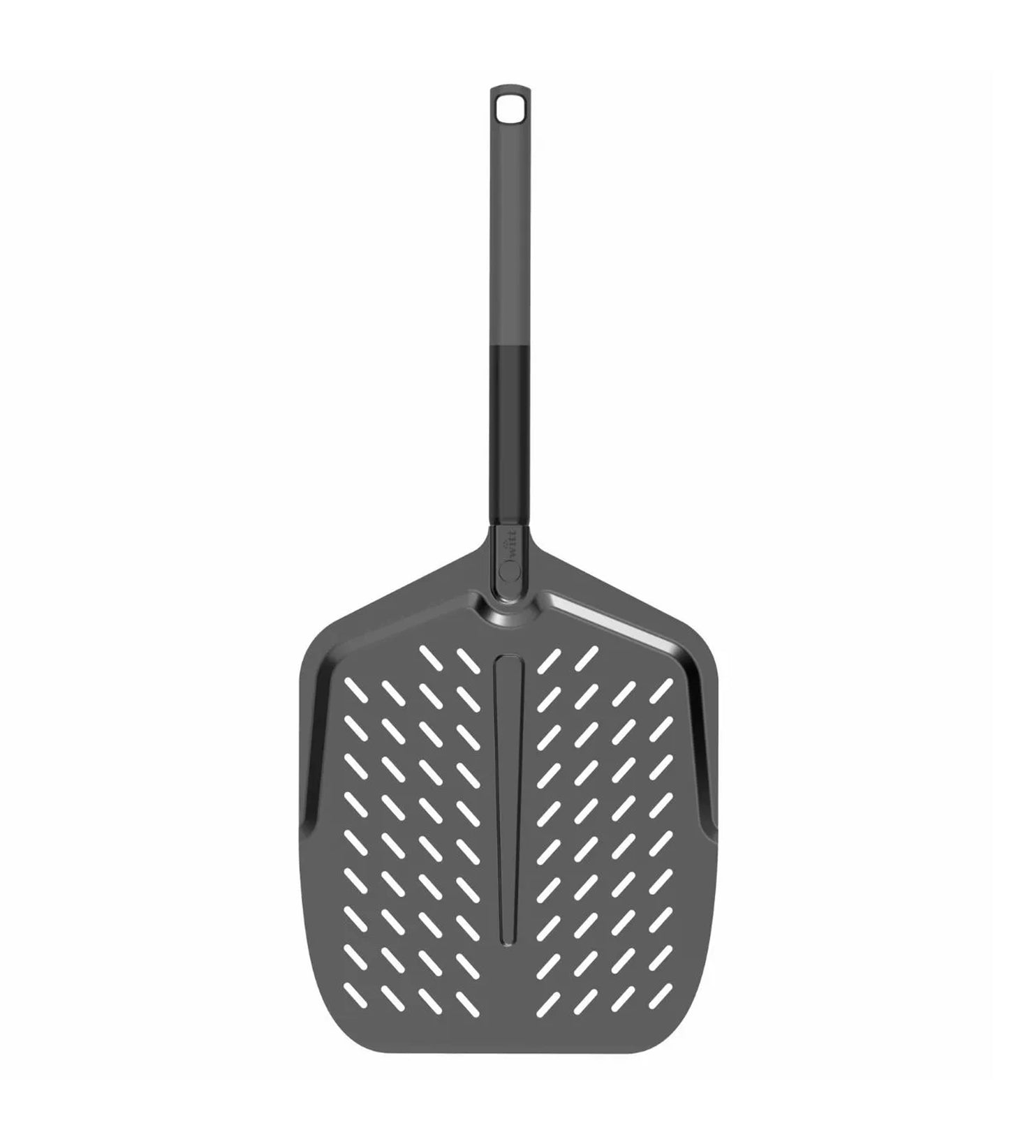 Witt Pizza Pizzaschaufel Soft Grip - Schwarz Premium mit Löchern - 12 Zoll