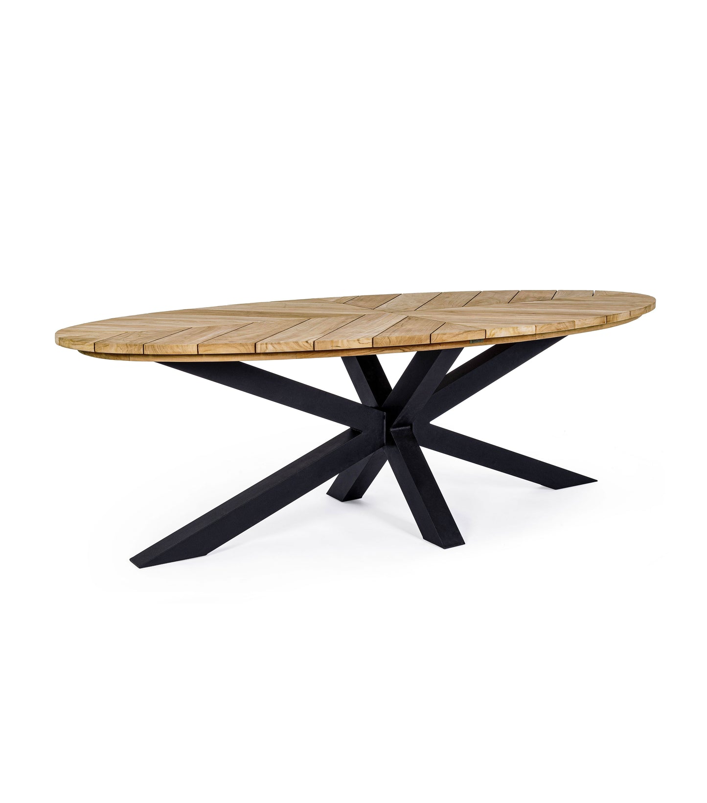 Bizzotto Palmdale Carbon Oval Garden Table 240 x 110 cm