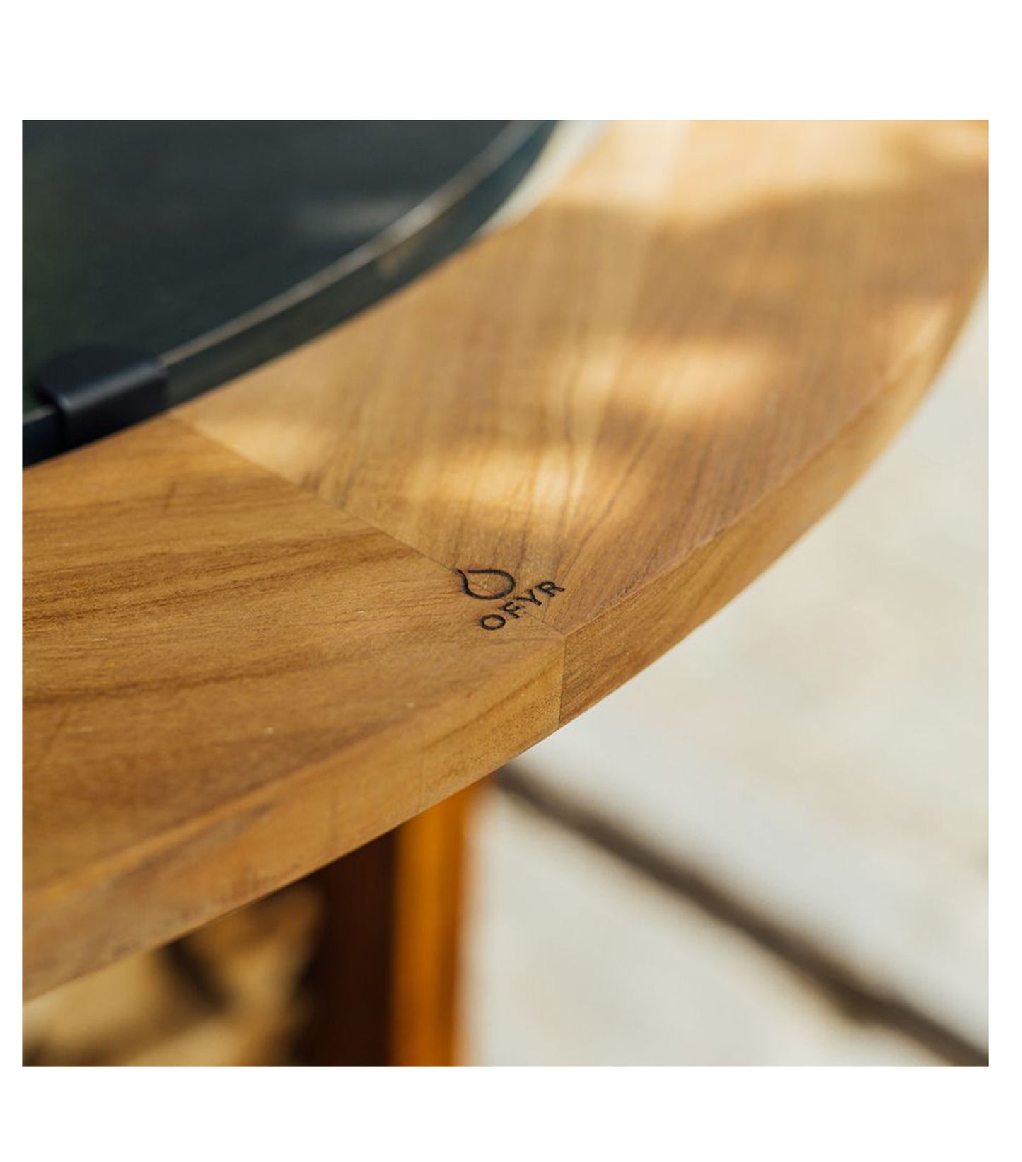 OFYR Kaminschutzring Teak 100