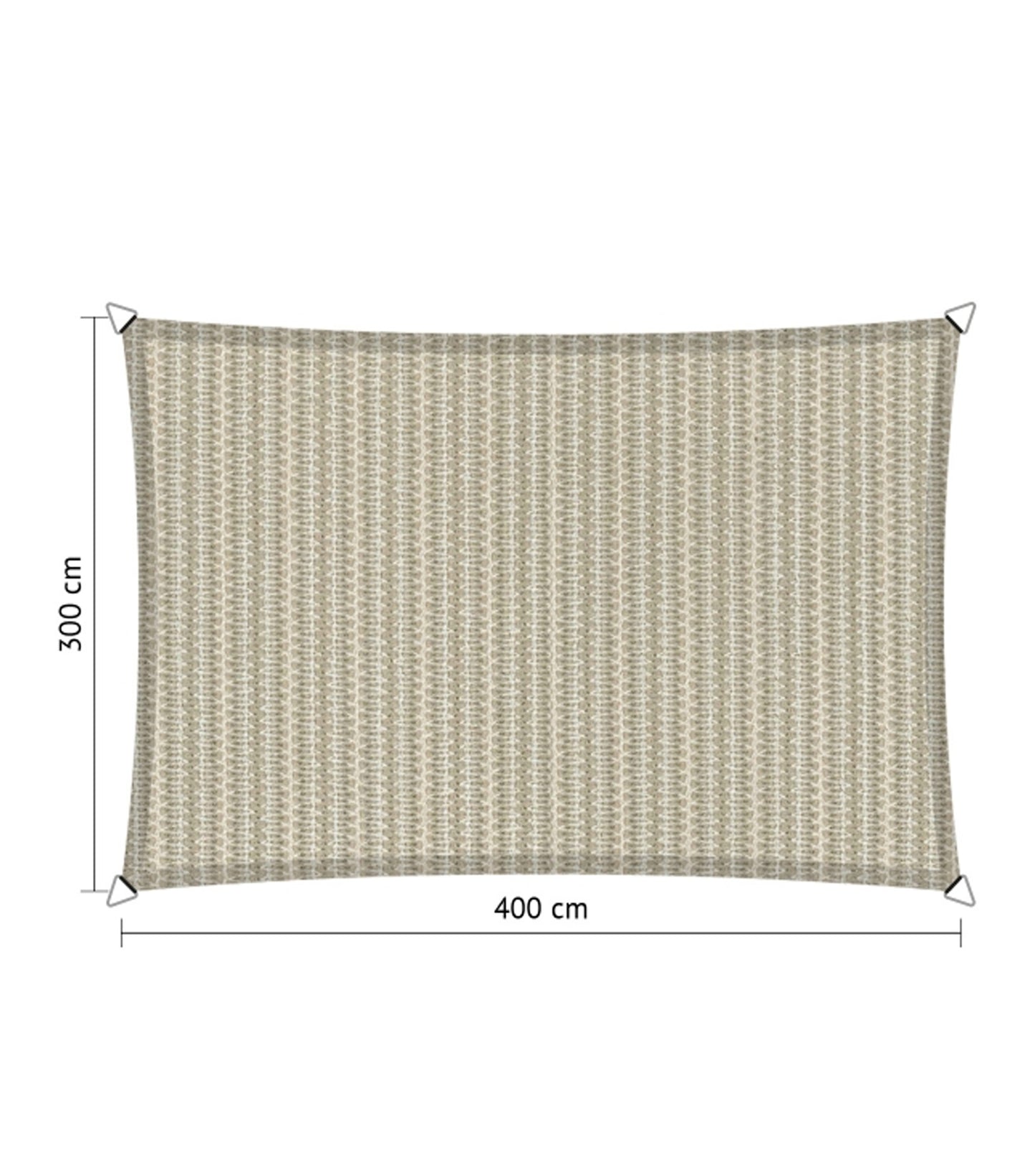 Shadow Comfort Shade Cloth Rectangular 3 x 4 meters Sahara Sand