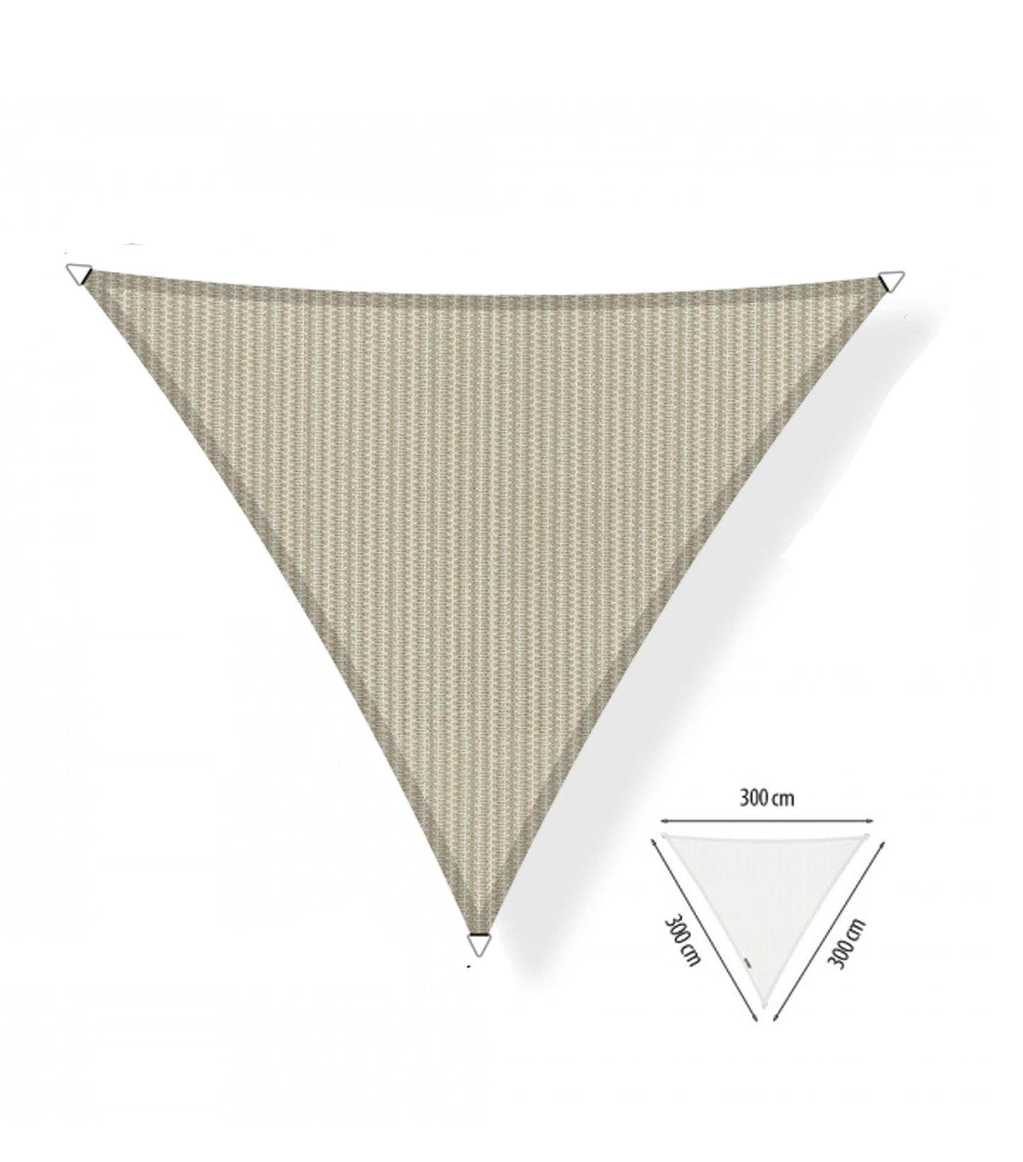 Shadow Comfort Schattentuch Dreieck 3 x 3 x 3 Meter Sahara Sand