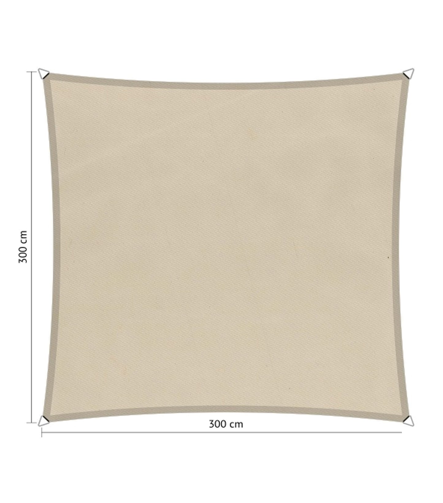 Shadow Comfort Waterproof Shade Cloth 3 x 3 meters Sand