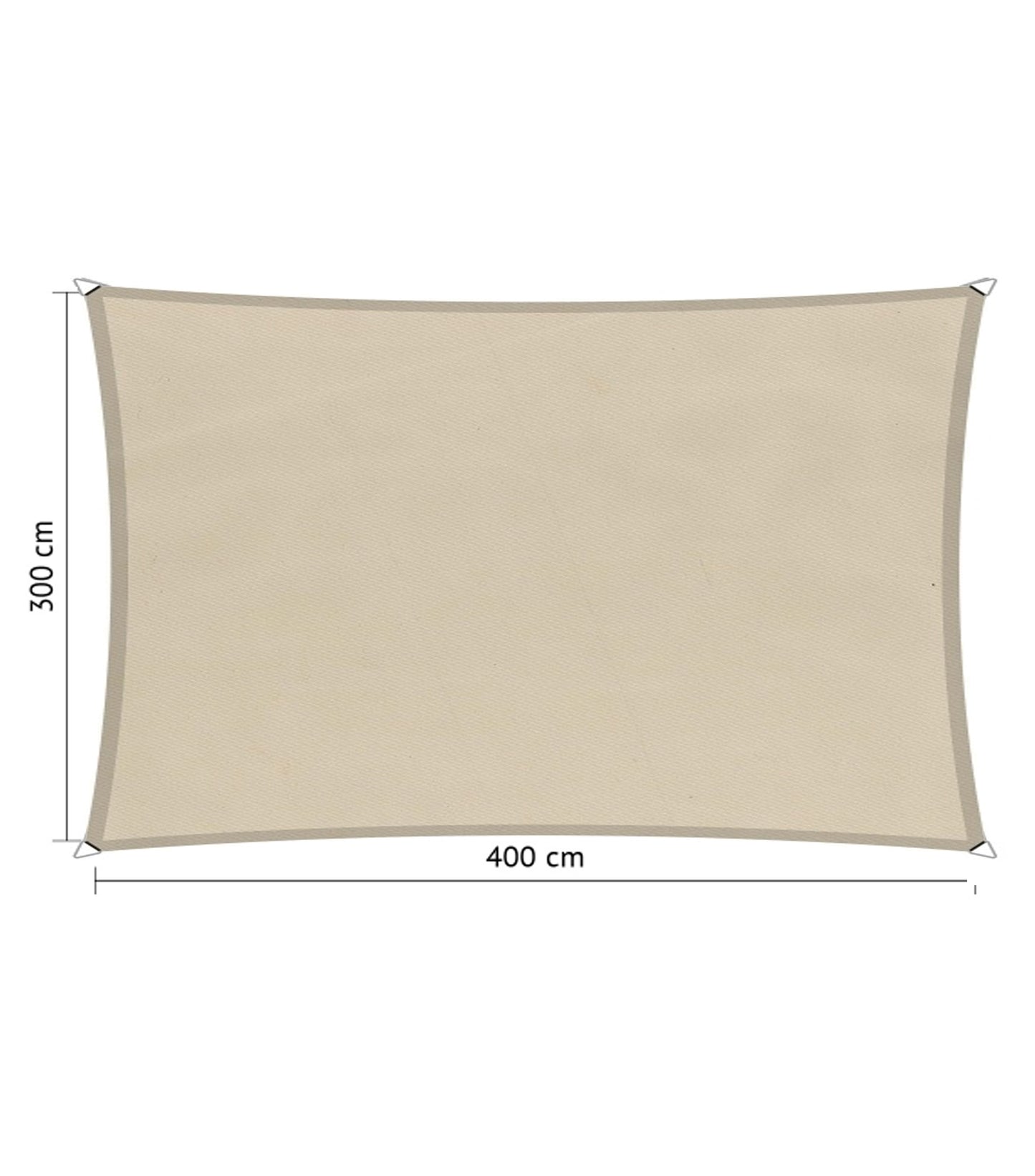 Shadow Comfort Waterproof Shade Cloth 3 x 4 meters Sand