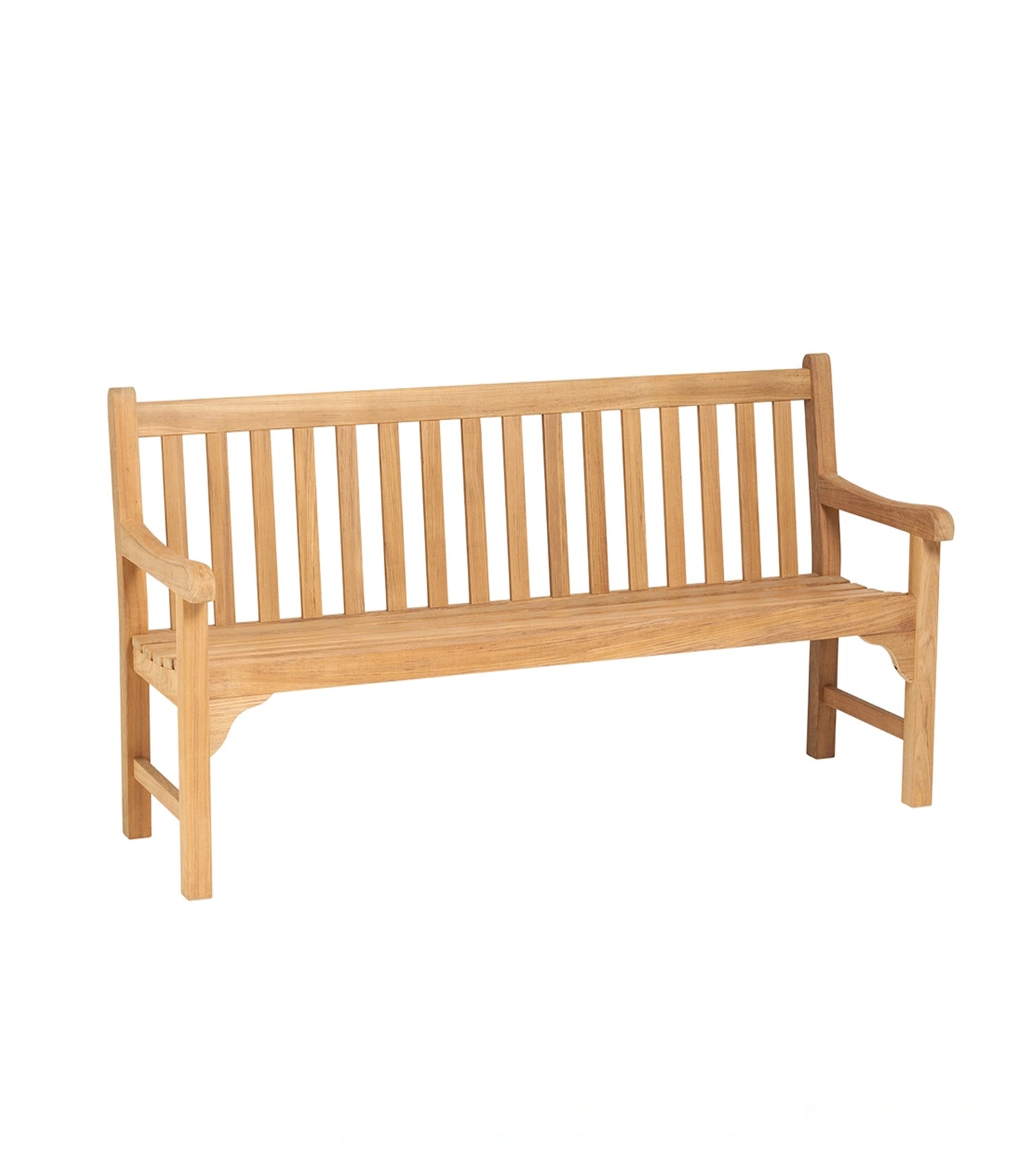 Traditional Teak Gartenbank Sarah aus Teakholz, 155 cm
